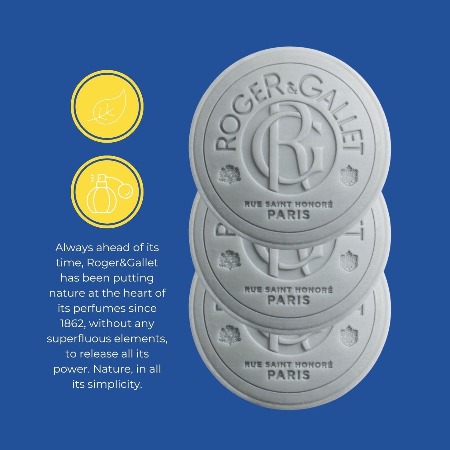 Roger & Gallet - Cologne Twist Shaving Bar - Fresh Citrus & Aromatic Herbal Scented Shaving Soap (3.5 oz) Beauty and Personal Care ROGER & GALLET