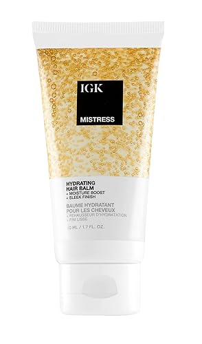 IGK MISTRESS Hydrating Hair Balm Travel | Lightweight + Frizz Control + Shine | Vegan + Cruelty Free | 1.7 Oz Beauty & Personal Care IGK