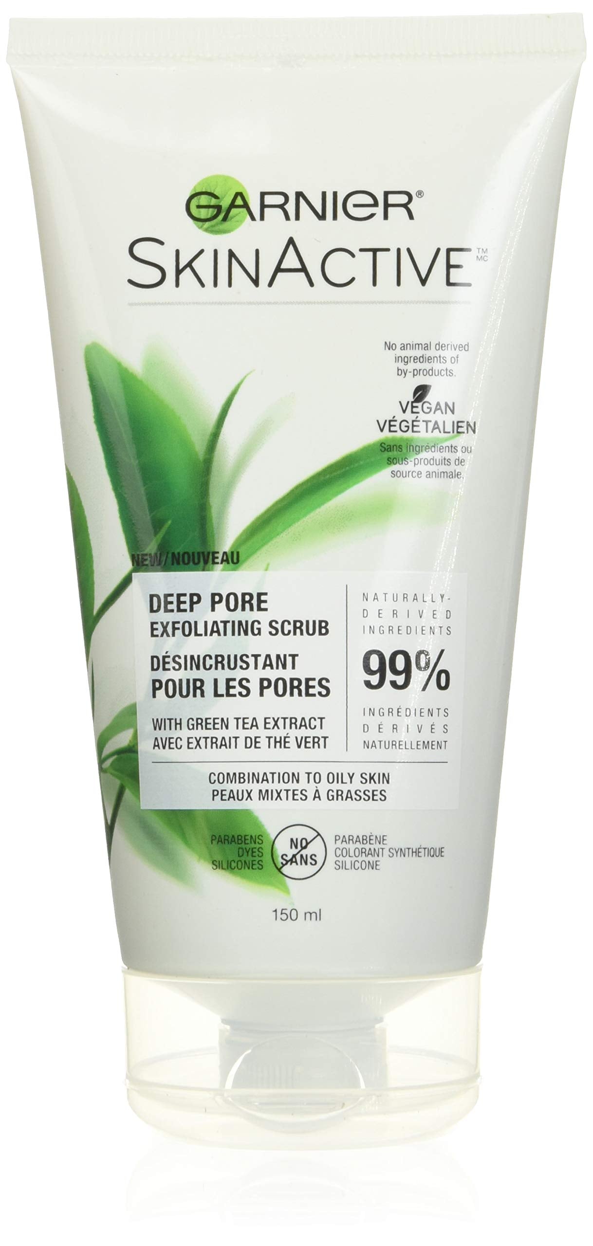 Garnier SkinActive Exfoliating Face Scrub with Green Tea, Oily Skin, 5 fl. oz. Beauty & Personal Care Garnier