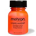 Mehron Makeup Liquid Makeup | Face Paint and Body Paint Perfect for Halloween, Cosplay I Air Brush Compatible Body Paint (1 oz) (Glow Orange) Beauty & Personal Care Mehron