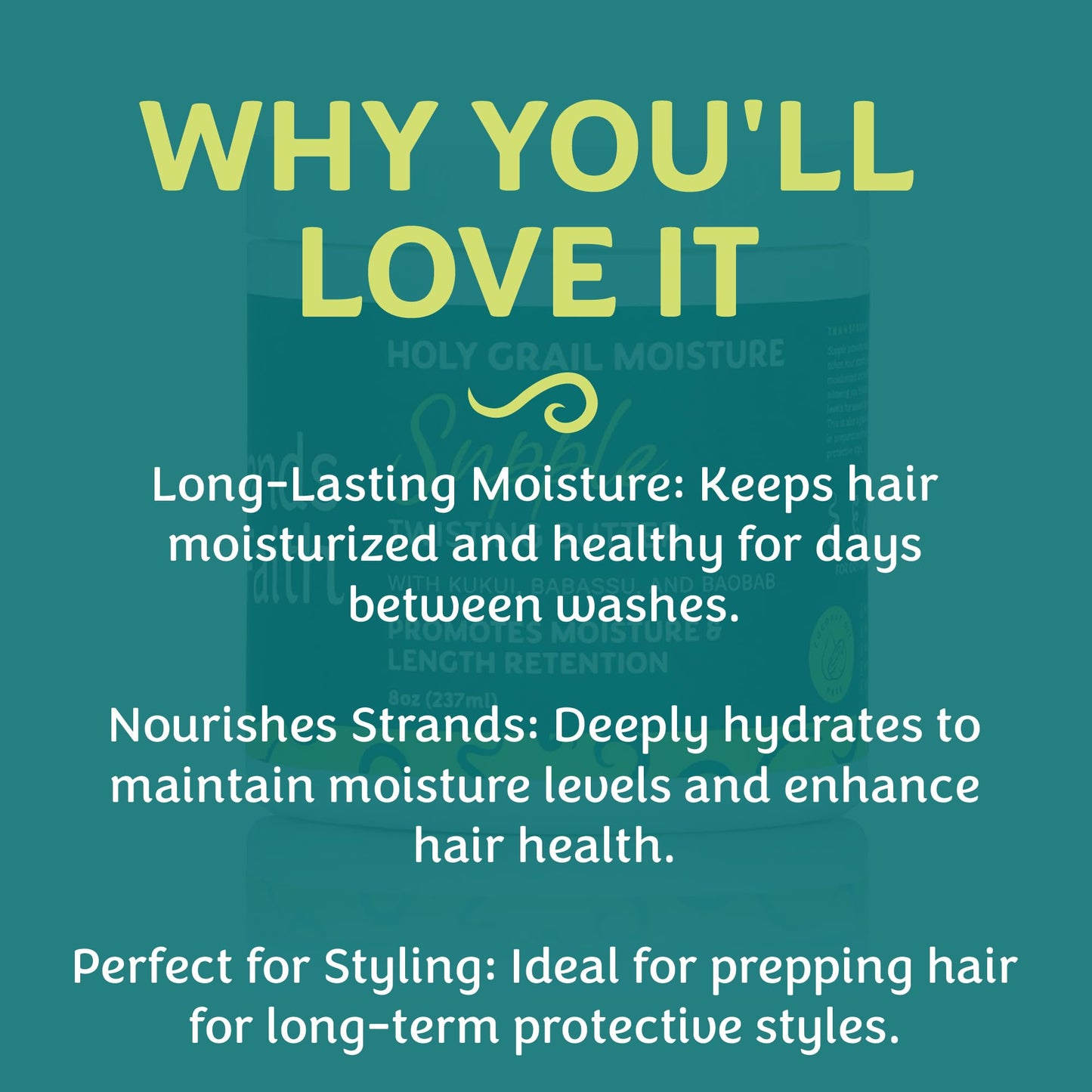 Strands of Faith Moisturizing Supple Twisting Butter | Holy Grail Collection | Including Babassu, Kukui, and Baobab Oil | Hydrates & Revitalizes Beauty & Personal Care Strands of Faith