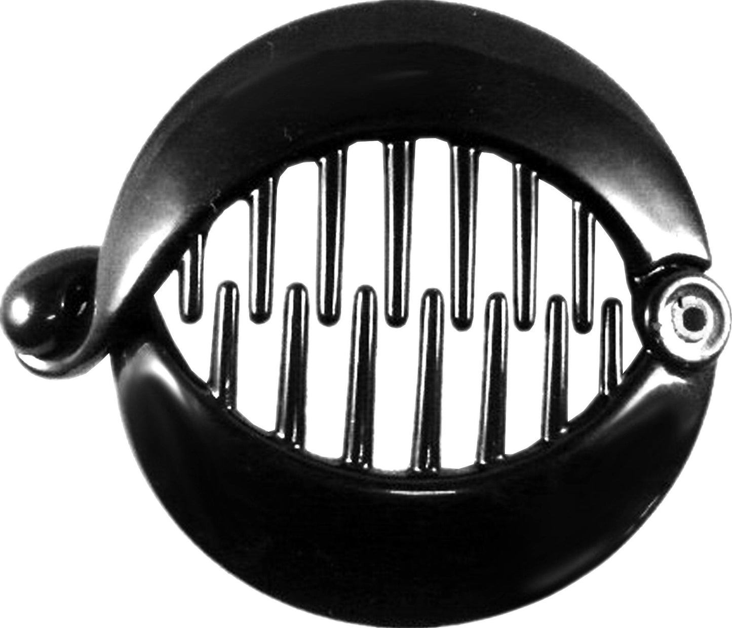Prettyou 2.5 Inches Effortless Beauty Assorted Side Combs Ponytail Hair Clip Comb Pin Round Banana Clips, Pack of 4 (Black) Beauty & Personal Care Prettyou