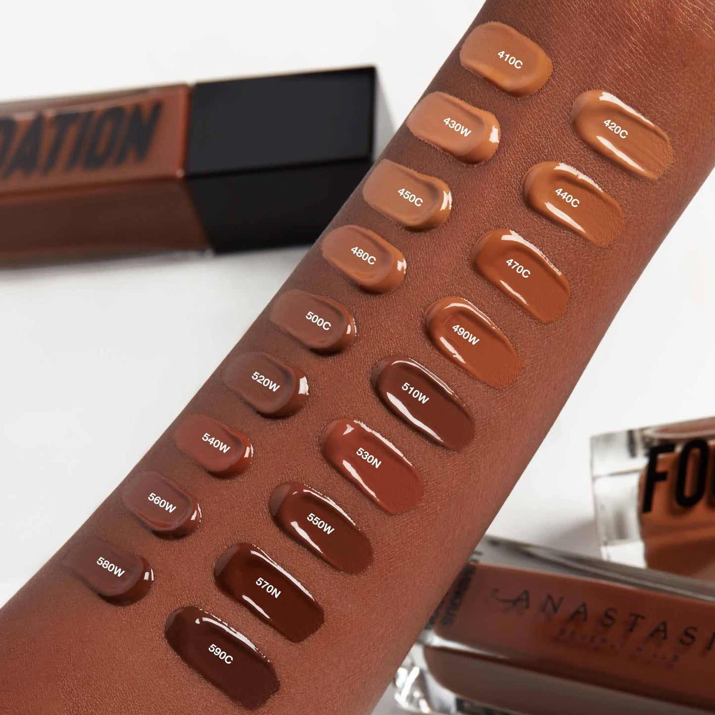 Anastasia Beverly Hills Luminous Foundation - Water-Resistant Long-Wear Face Makeup, Lightweight Glow-Boosting Formula for All Skin Types - 410C Beauty & Personal Care Anastasia Beverly Hills