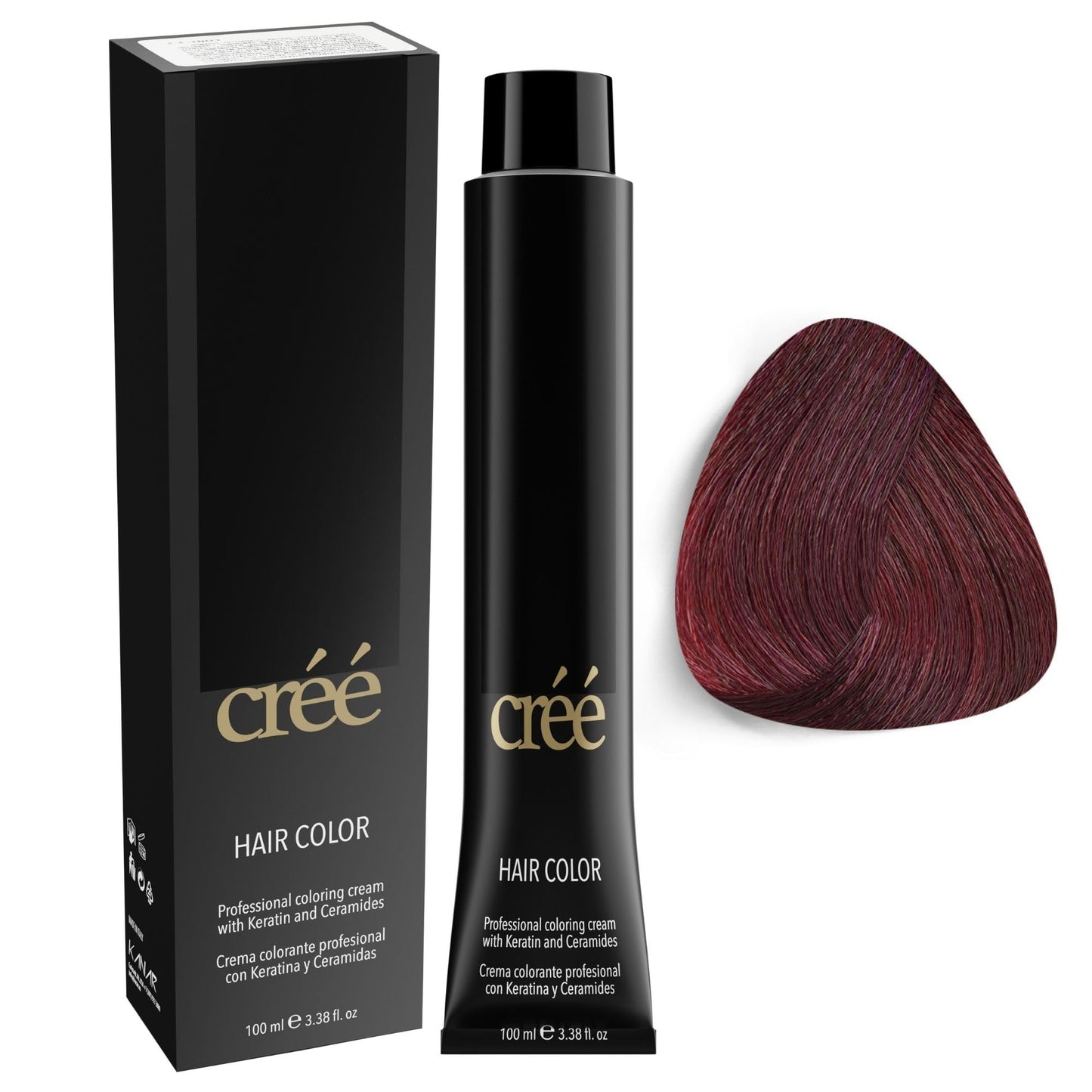 Cree Professional 5.62 - Irisee Light Red Brown Permanent Hair Color - Long Lasting, Rich Vibrant - Gray Coverage 100ml - 3.4 fl.oz. Beauty & Personal Care Créé