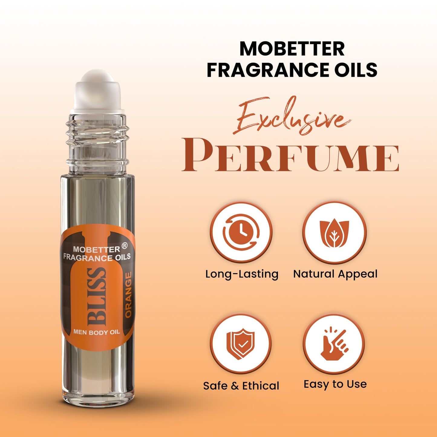 MOBETTER FRAGRANCE OILS Bliss Orange Men Cologne Body Oil Beauty & Personal Care MOBETTER FRAGRANCE OILS