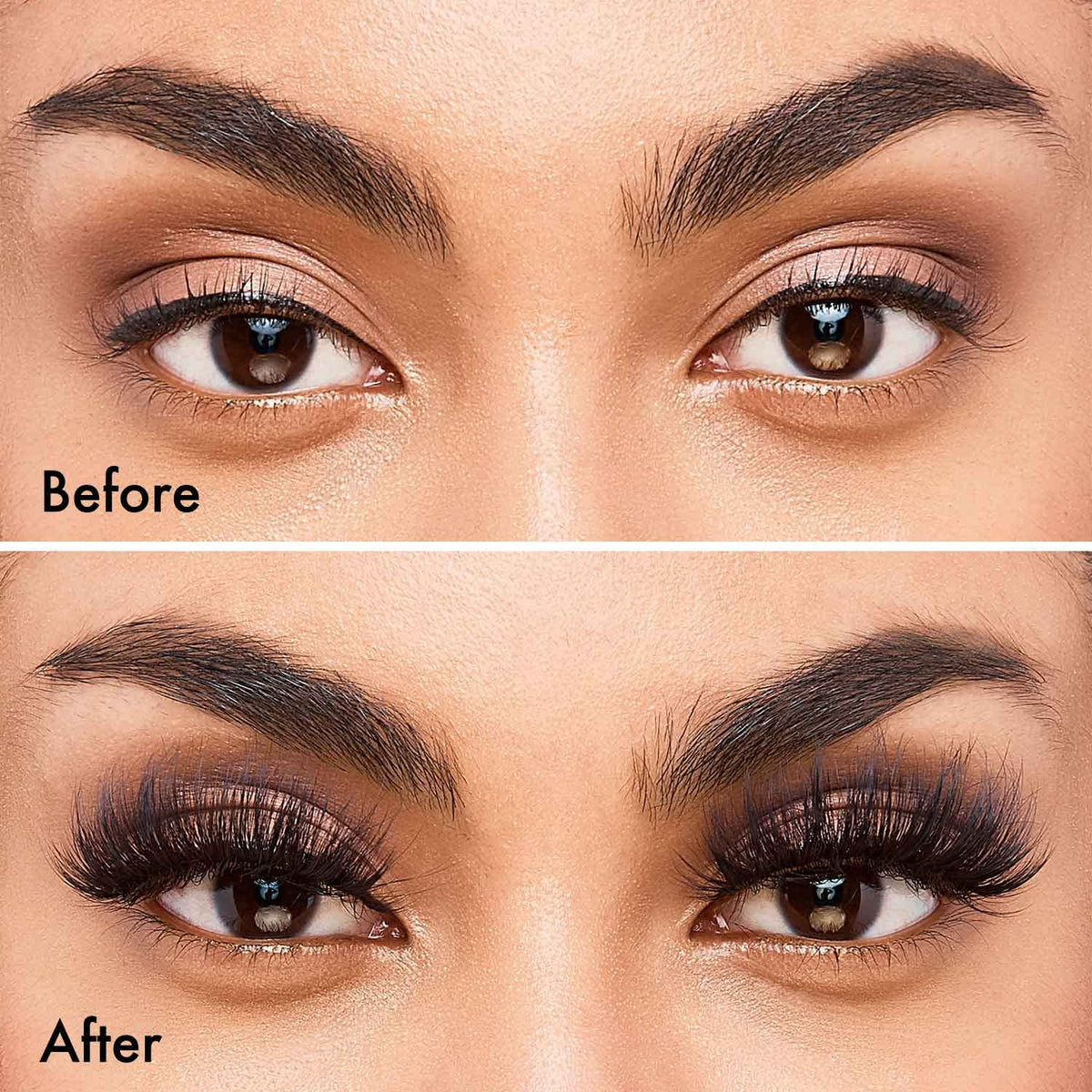i•ENVY V-Luxe Noir De Noir False Eyelashes Blackest Black Finish, Weightless Volume and Curl False Lashes, Soft & Matte Fibers (Noir Satin)