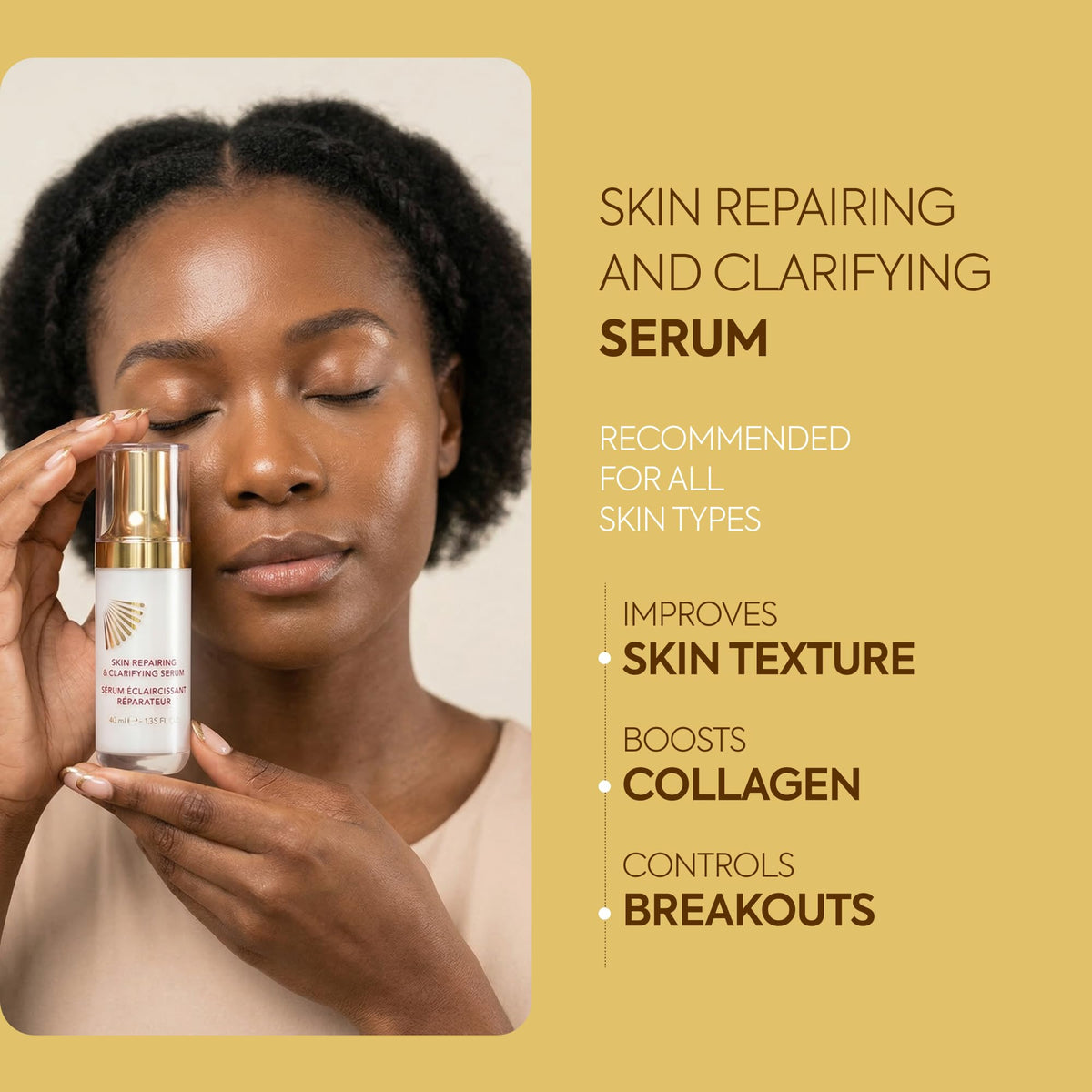 Makari Classic Skin Repairing & Clarifying Serum (1.35 fl oz) | Tone-Refining Facial Serum with Botanical Moisturizers | Helps Improve Texture