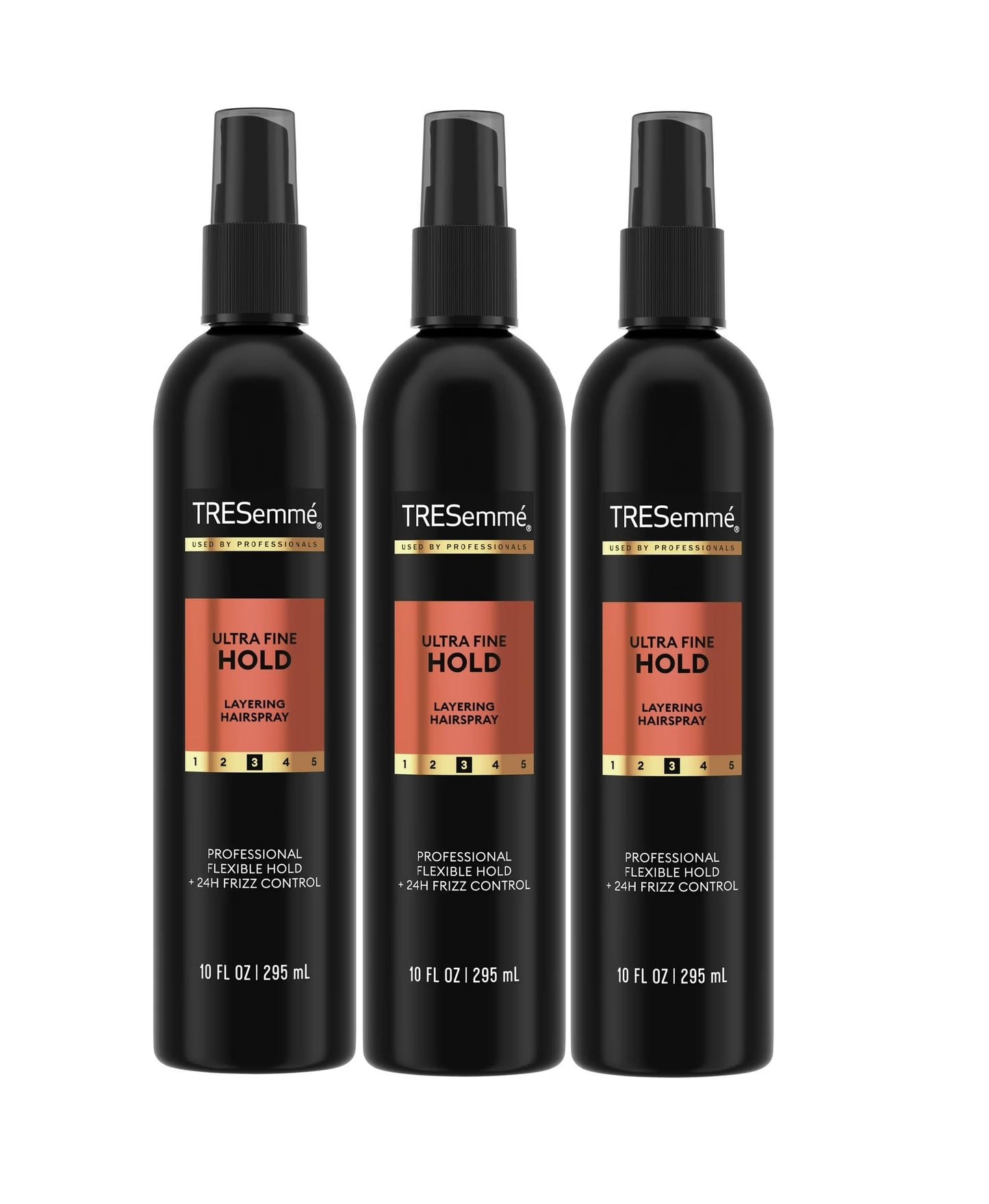 TRESemmé Non-Aero Hairspray Ultra Fine for 24-Hour Frizz Control 10 Fl Oz Pack of 3 Beauty & Personal Care TRESemmé