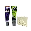 Bath & Body Works Disney Villains Collection Lip Duo - Evil Queen and Maleficent Lip Gloss with a Natural Oats Sample Soap Beauty & Personal Care Bath & Body Works