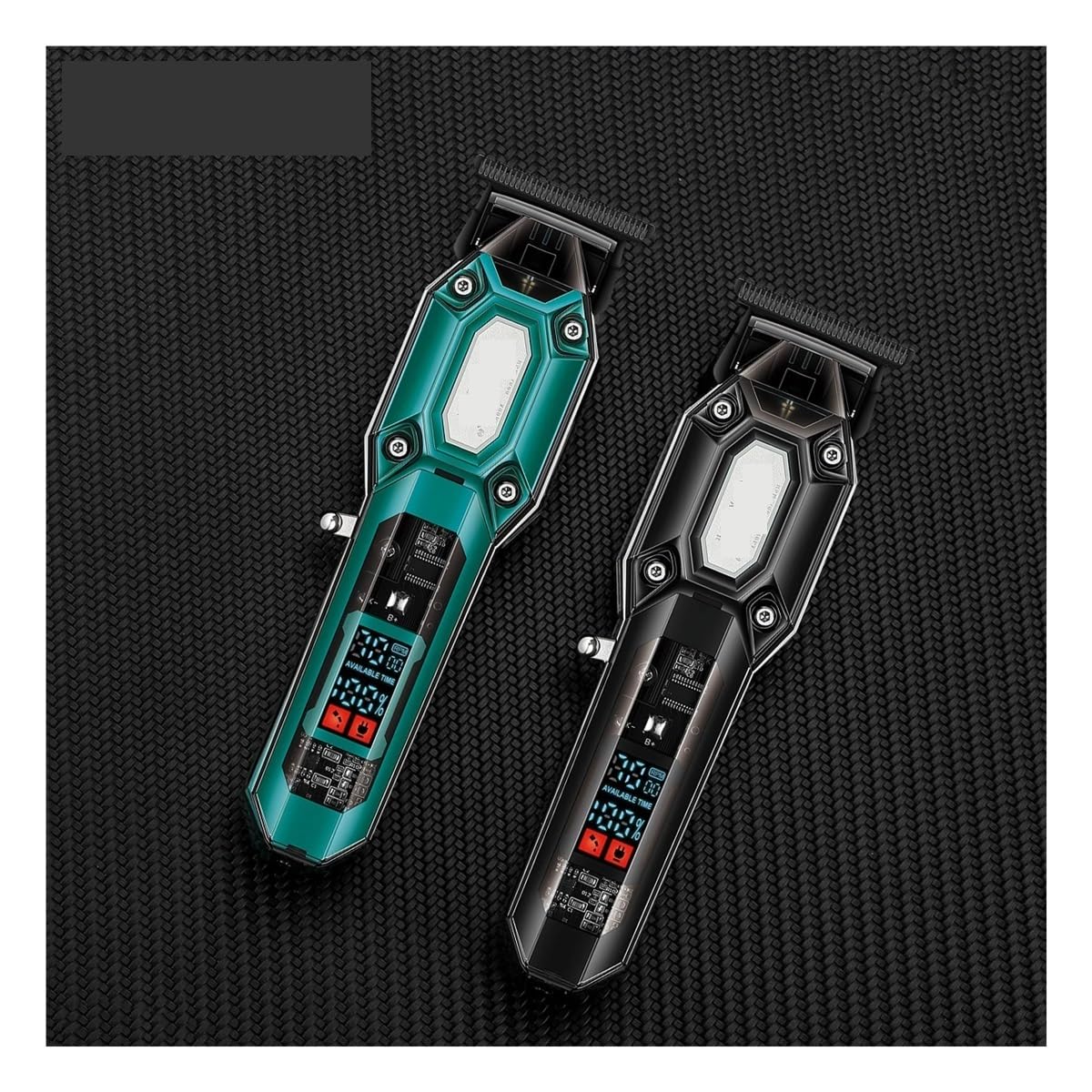 EWKYLSEM T-Shaped Blade Hair Clipper Cordless Transparent Body Electric Rechargeable Professional Men's 900(900 Green) Beauty and Personal Care EWKYLSEM
