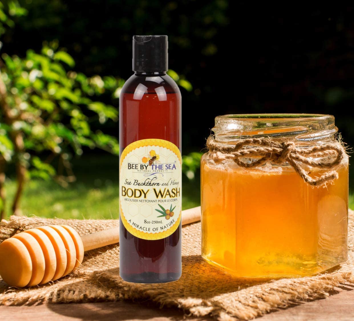 Bee By The Sea Buckthorn and Honey Naturally Scented Body Wash for All Skin Types 8 Ounces Beauty & Personal Care Bee by the Sea