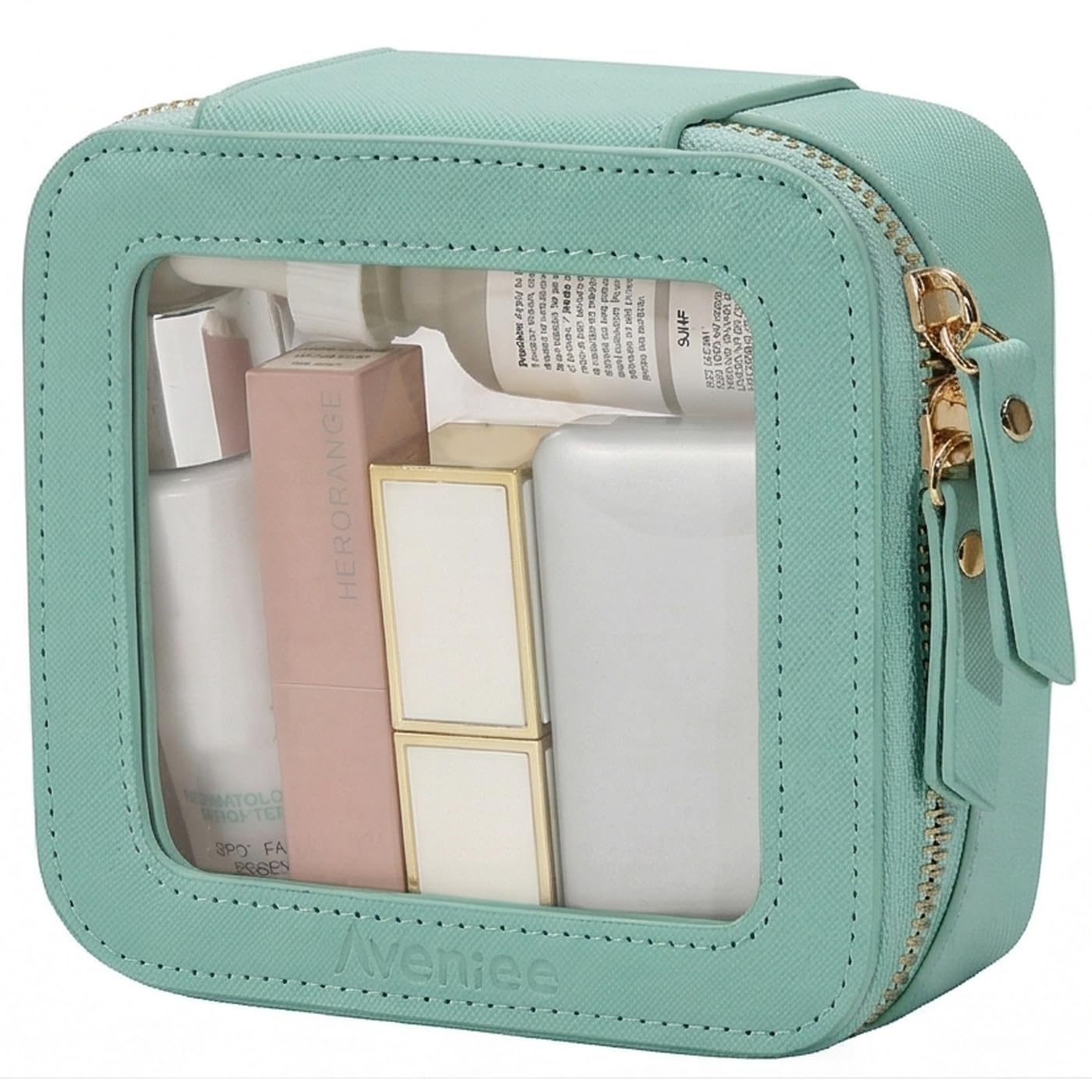 Aveniee Mini Clear Makeup Bag, Small Cosmetic Bags Travel Toiletry Pouch Organizer, TSA Approved Make up Case with Zipper, Car Bag Beauty and Personal Care Aveniee Default Title