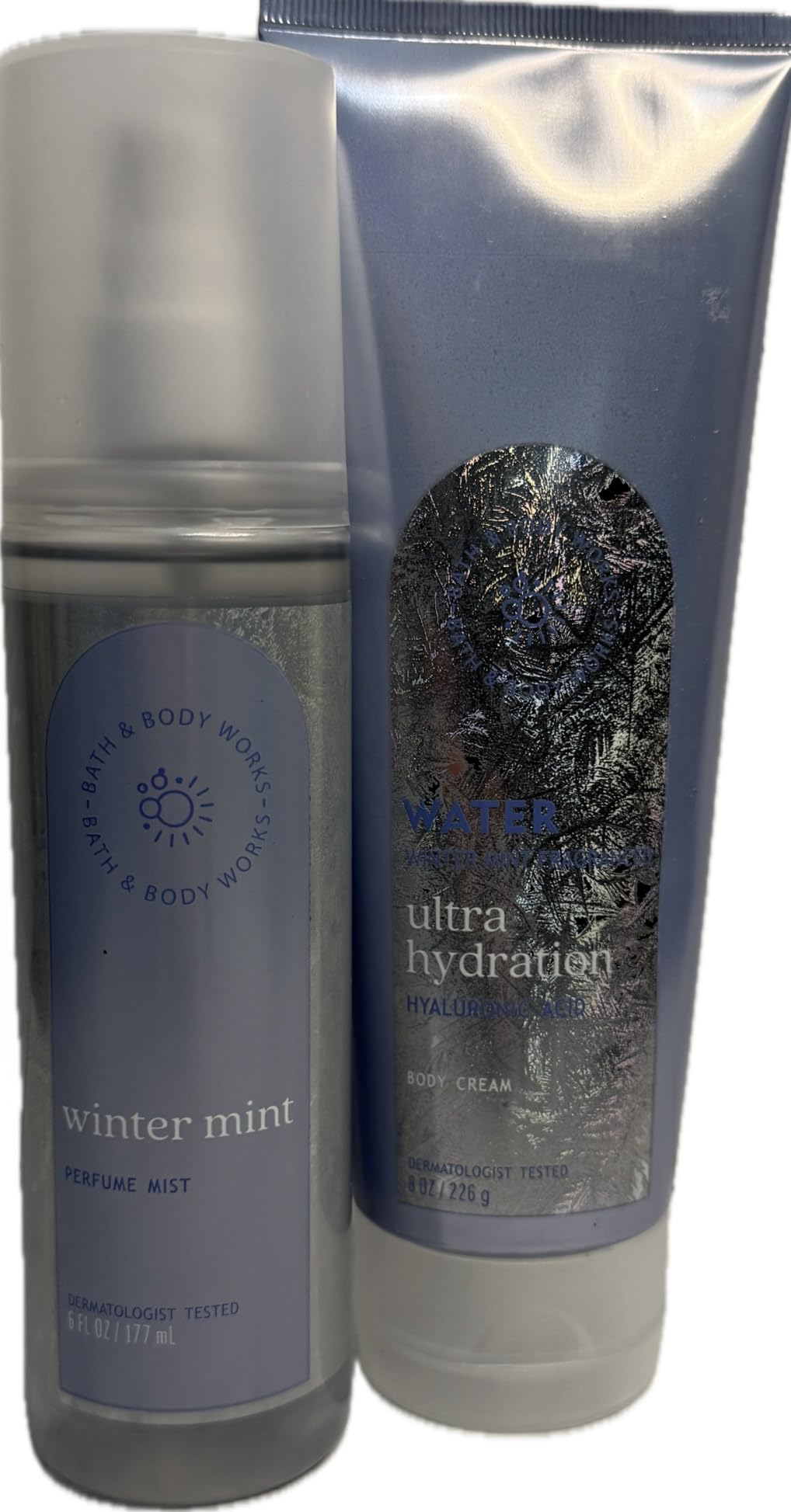 Bath & Body Works Women's Water Winter Mint Body Cream and Fine Fragrance Mist 2 Piece Set Beauty and Personal Care Bath & Body Works
