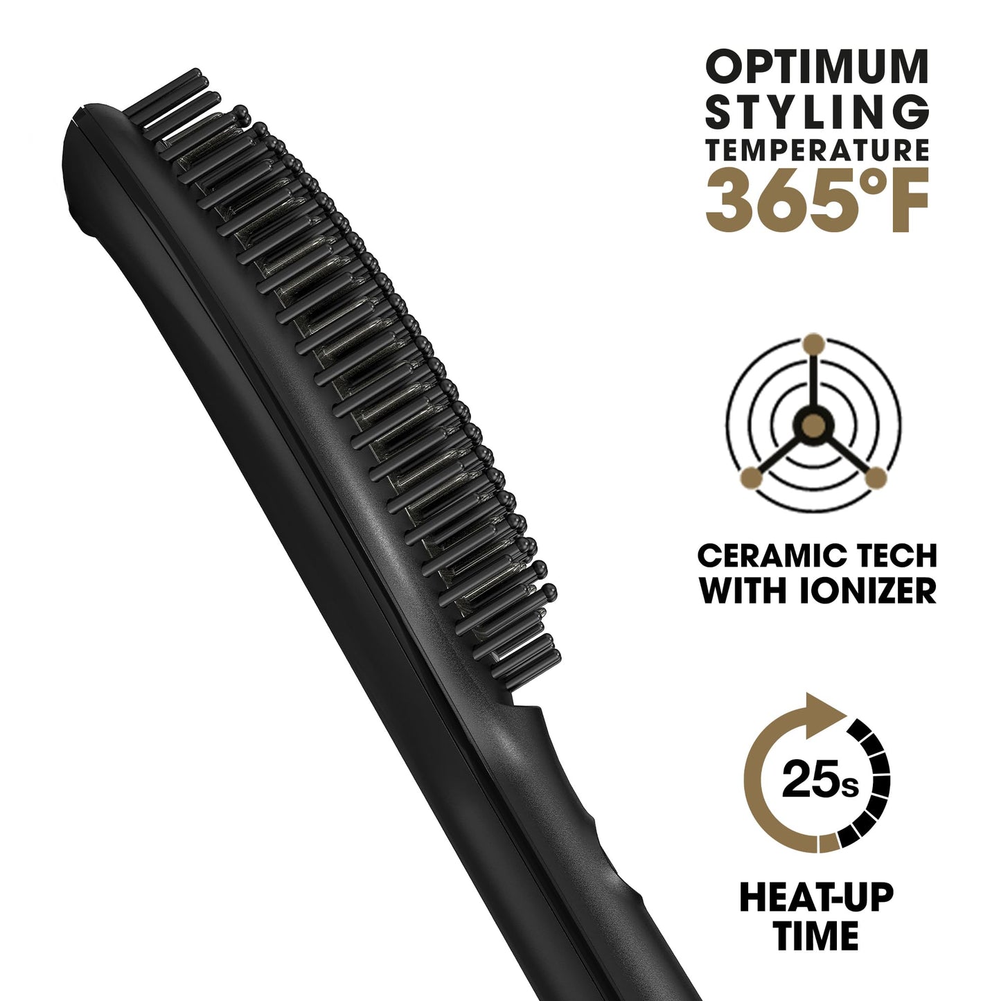 ghd Glide Smoothing Hot Air Brush - Professional 1.25” Ceramic Brush with Ionizer for Frizz-Free Styling on Dry Hair - 365ºF Safe Heat Technology Beauty & Personal Care ghd
