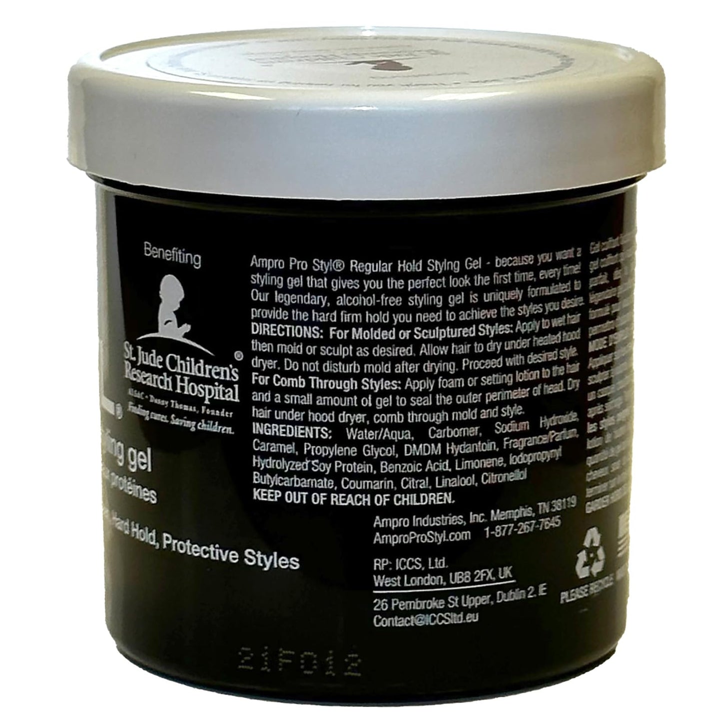 AmPro Pro Styl Styling Gel - Protects and Strengthens Your Strands - Non-Flaking, Alcohol Free, Vegan Formula - Flexible, Touchable Hold for All Hair Beauty & Personal Care AmPro