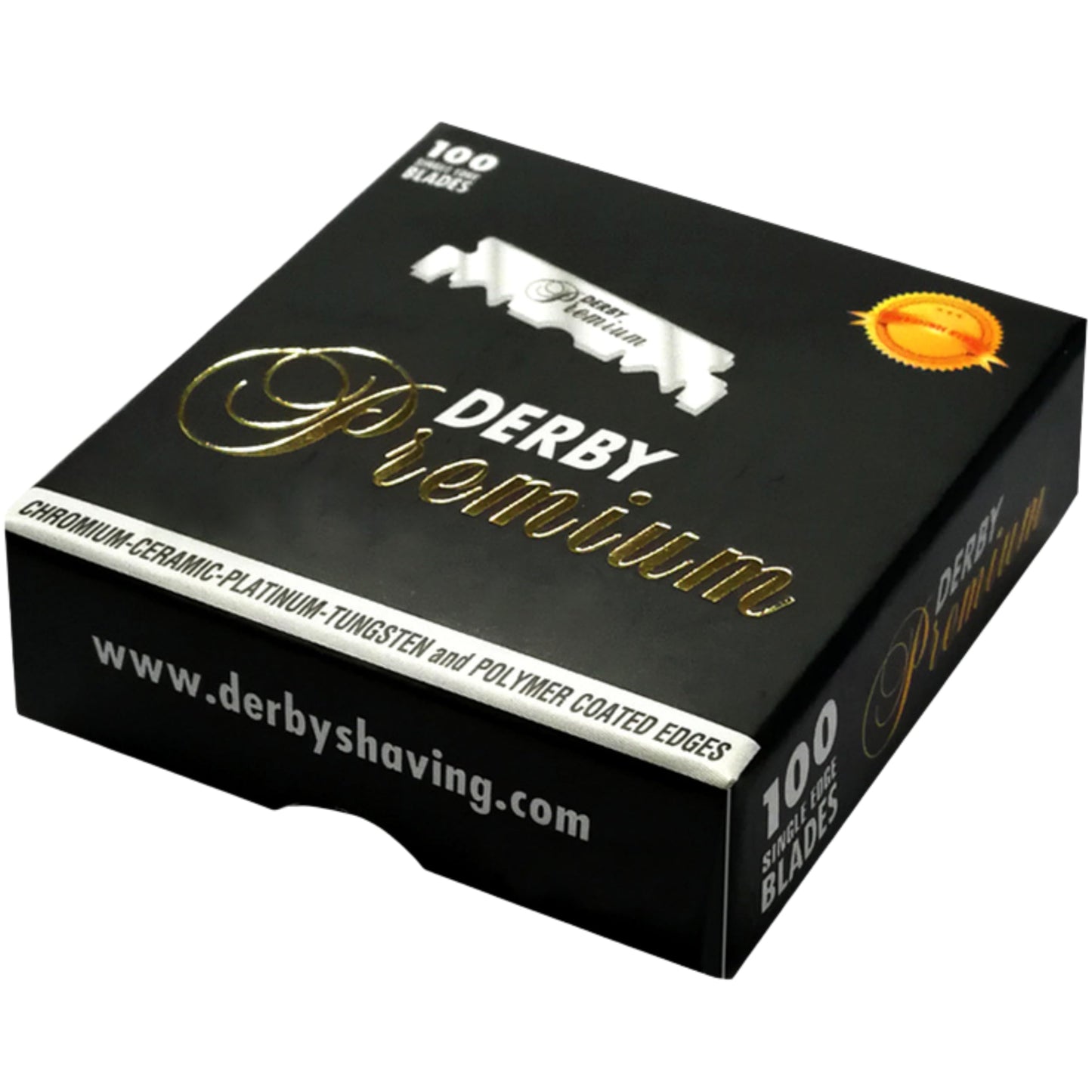 100 "Derby Premium" Single Edge Razor Blades for straight razor Beauty and Personal Care Derby