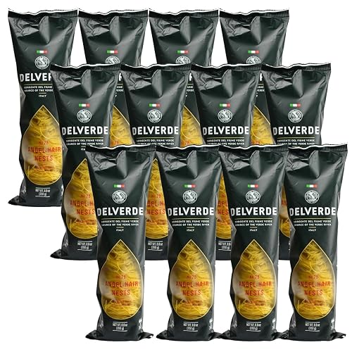 Delverde Artisan Made Angel Hair Nests with Spring Water Certified Kosher 8.8oz 12 pack Beauty & Personal Care Delverde