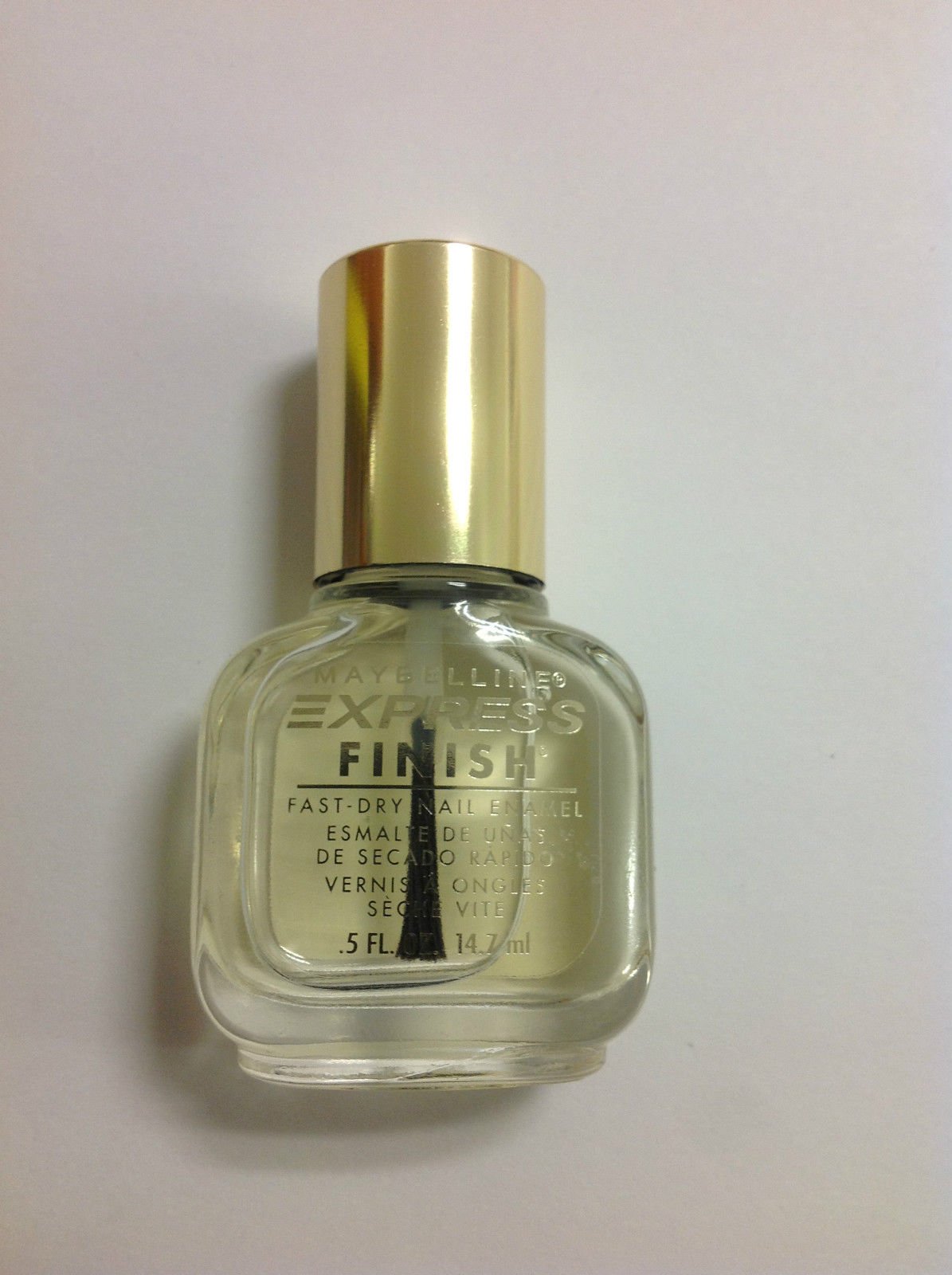 Maybelline Express Finish Fast-Dry Nail Enamel, 905 Clear, 0.5 Fl Oz