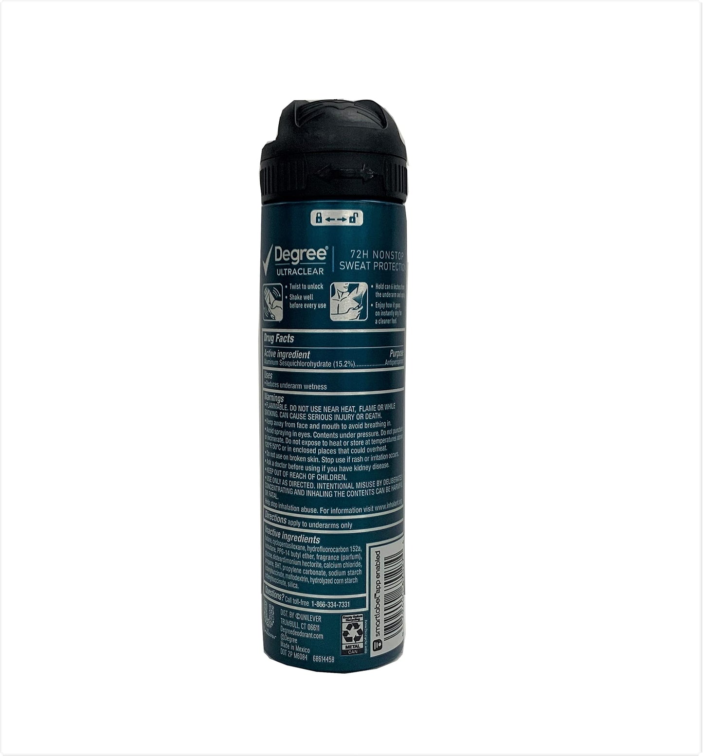 Degree Deodorant 3.8 Ounce Dry Spray Fresh Ultraclear (Pack of 6) Beauty and Personal Care Degree