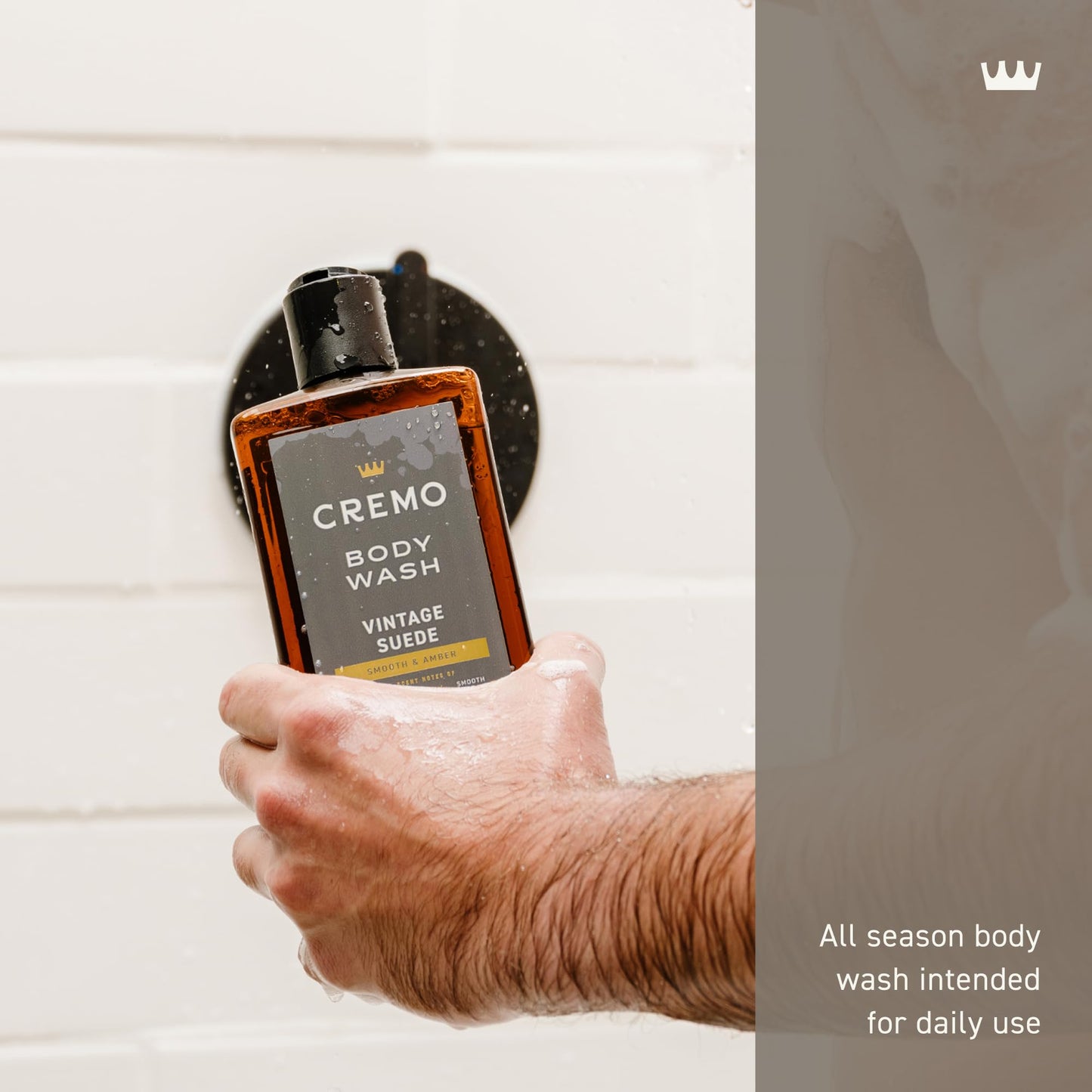 Cremo Body Wash for Men, Rich-Lathering Vintage Suede, 16 Fl Oz Beauty & Personal Care Cremo