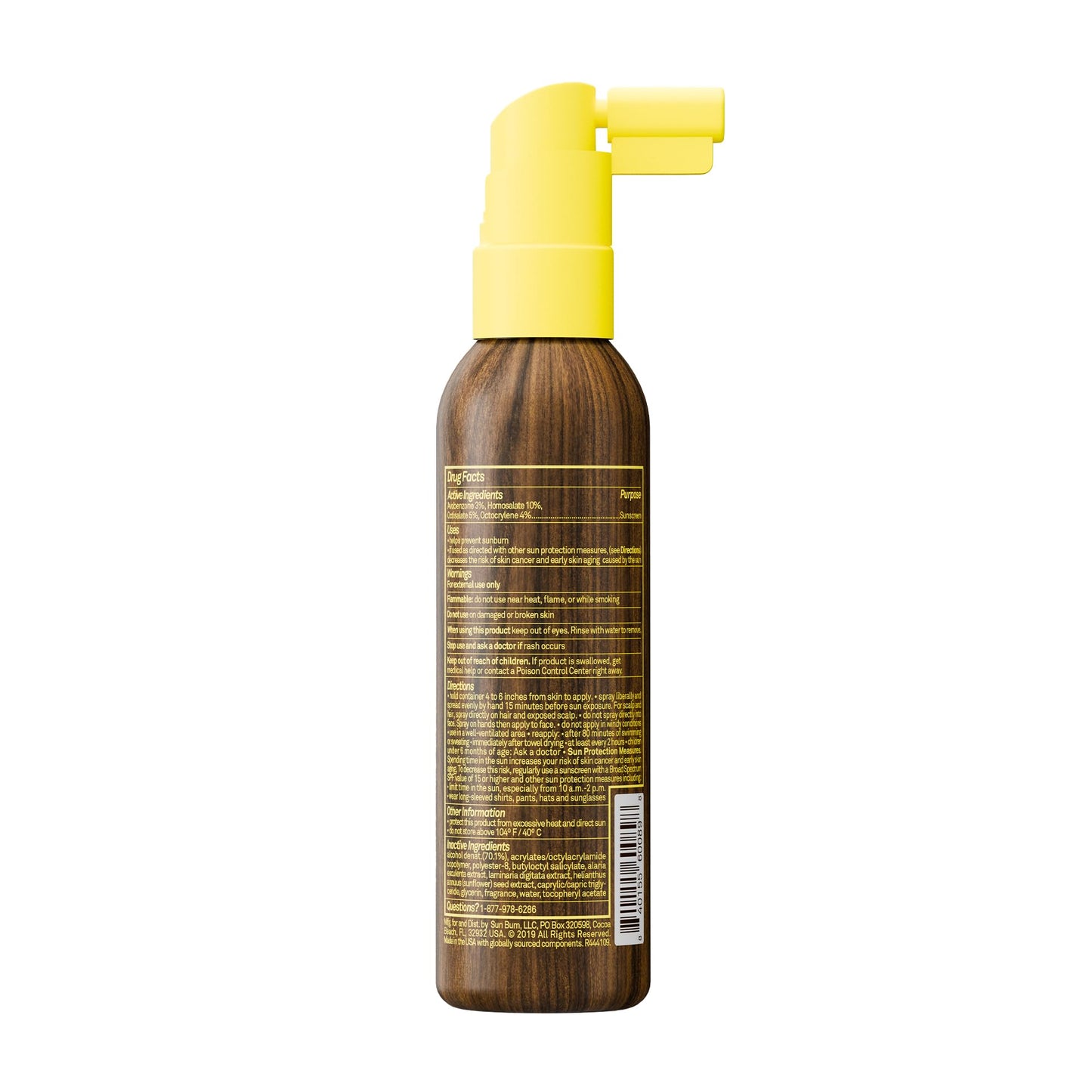 Sun Bum Original SPF 30 Sunscreen Scalp and Hair Mist - Hawaii Act 104 Compliant (Octinoxate & Oxybenzone) - Vegan - Broad Spectrum UVA/UVB Sunscreen Beauty & Personal Care Sun Bum