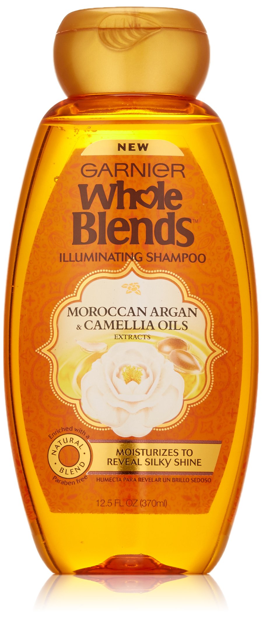 Garnier Whole Blends Shampoo with Moroccan Argan & Camellia Oils Extracts, 12.5 fl. oz.