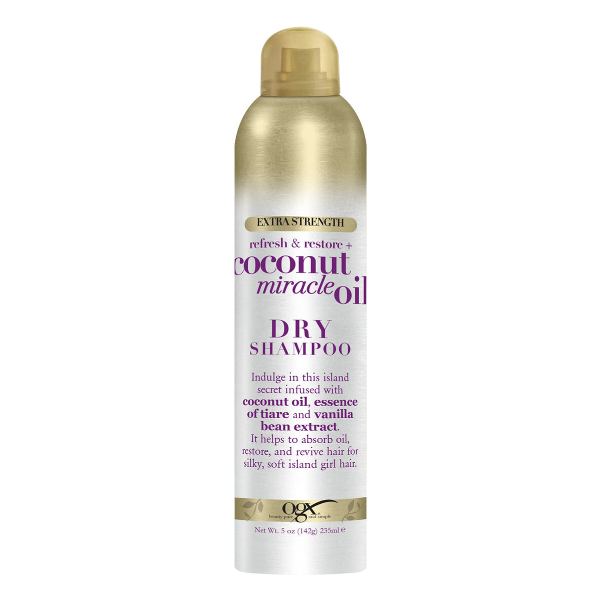 OGX Extra Strength Refresh Restore + Dry Shampoo, Coconut Miracle Oil, 5 Ounce Beauty & Personal Care OGX