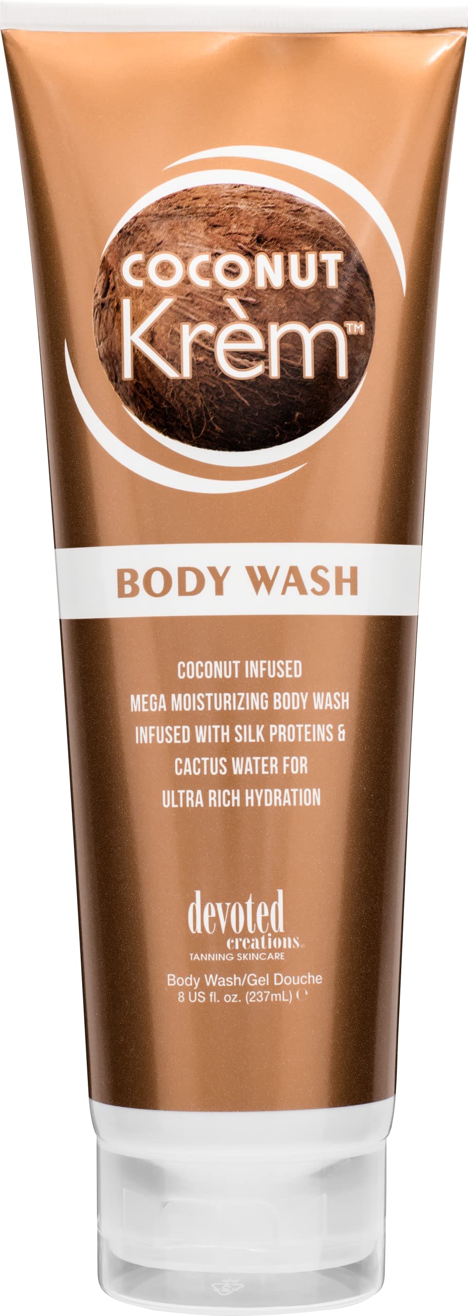 Devoted Creations Coconut Krem Body Wash - Coconut Infused Mega Moisturizing Body Wash with Silk Proteins and Cactus Water for Ultra Rich Hydration Beauty & Personal Care Devoted Creations