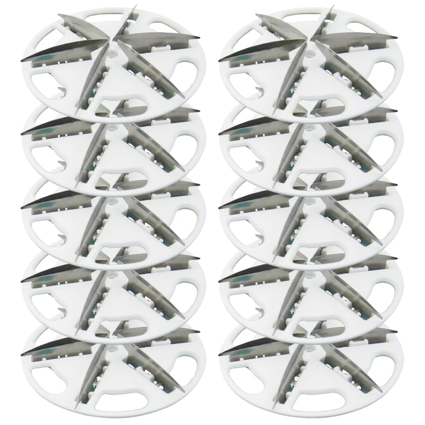 Nukinp 10-Pack Fabric Shaver Replacement Blades, 57mm Alloy Pill Shaver 6-Blade Head for Efficient Lint & Pill Removal &1 Beauty and Personal Care Nukinp