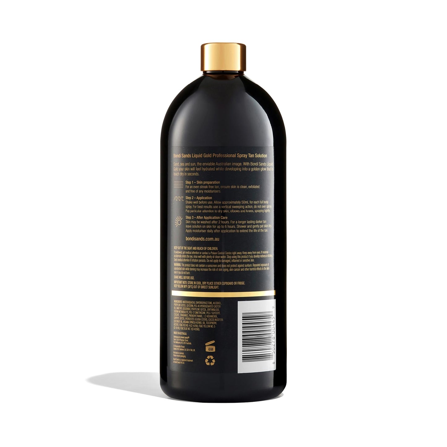 Bondi Sands Professional Self Tan Solution | Fast-Drying Salon Quality Formula with Aloe Vera, Vegan + Cruelty Free, Coconut Scent | 35.2 Oz/1 Liter Beauty & Personal Care Bondi Sands