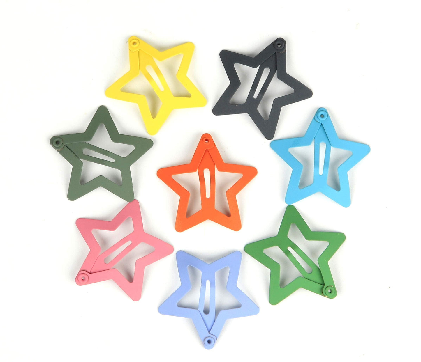 YAOKUA Star Hair Clips for Girls, 50 Pcs No Slip star Metal fashion Hair Snap Clips Barrettes for Kids Teens Women Beauty & Personal Care YAOKUA