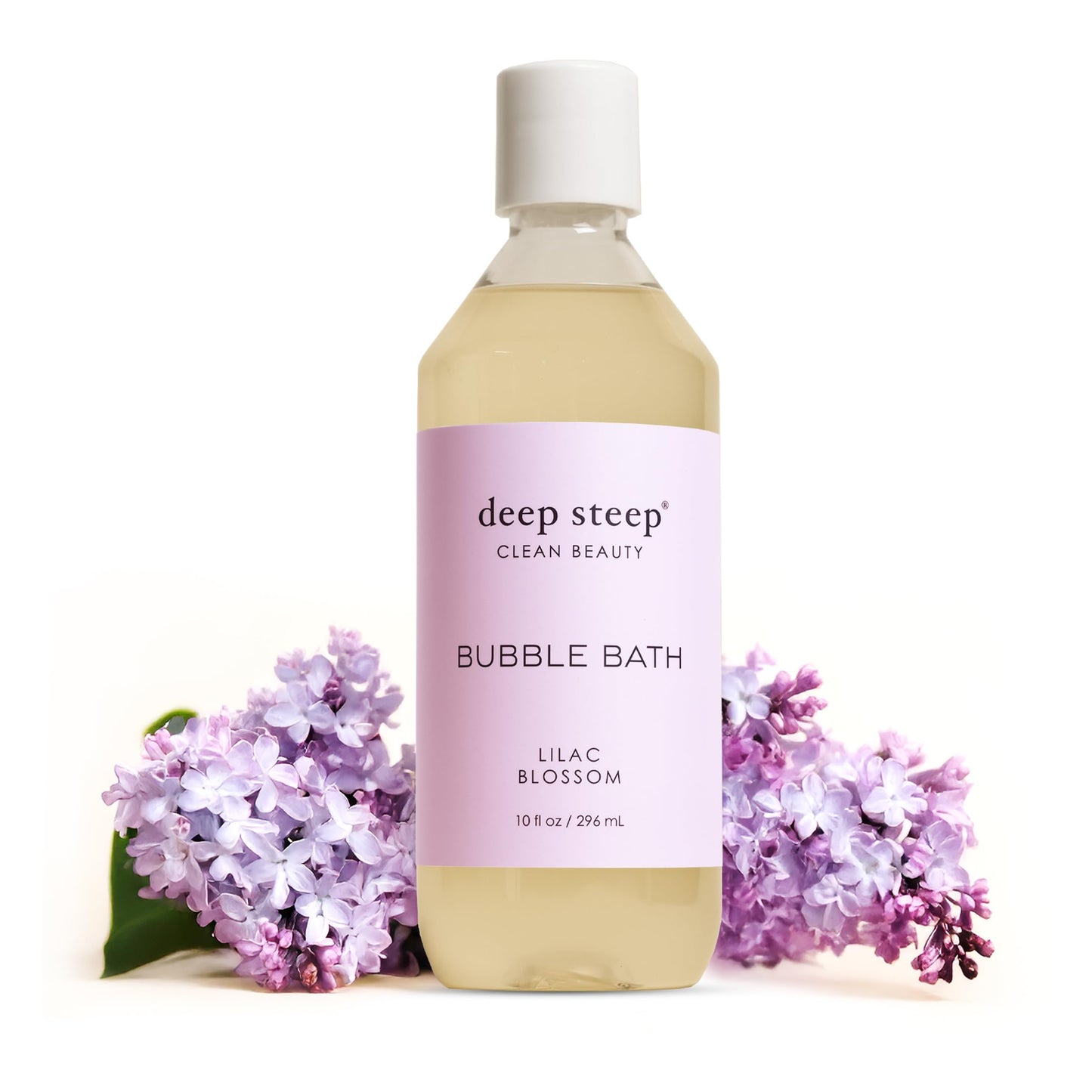 Deep Steep Bubble Bath, Lilac Blossom, 10 oz - Soothing Soak with Shea Butter, Argan Oil, Aloe Vera & Coconut Oil - Vegan, Sulfate-Free, PH-Balanced Beauty and Personal Care Deep Steep