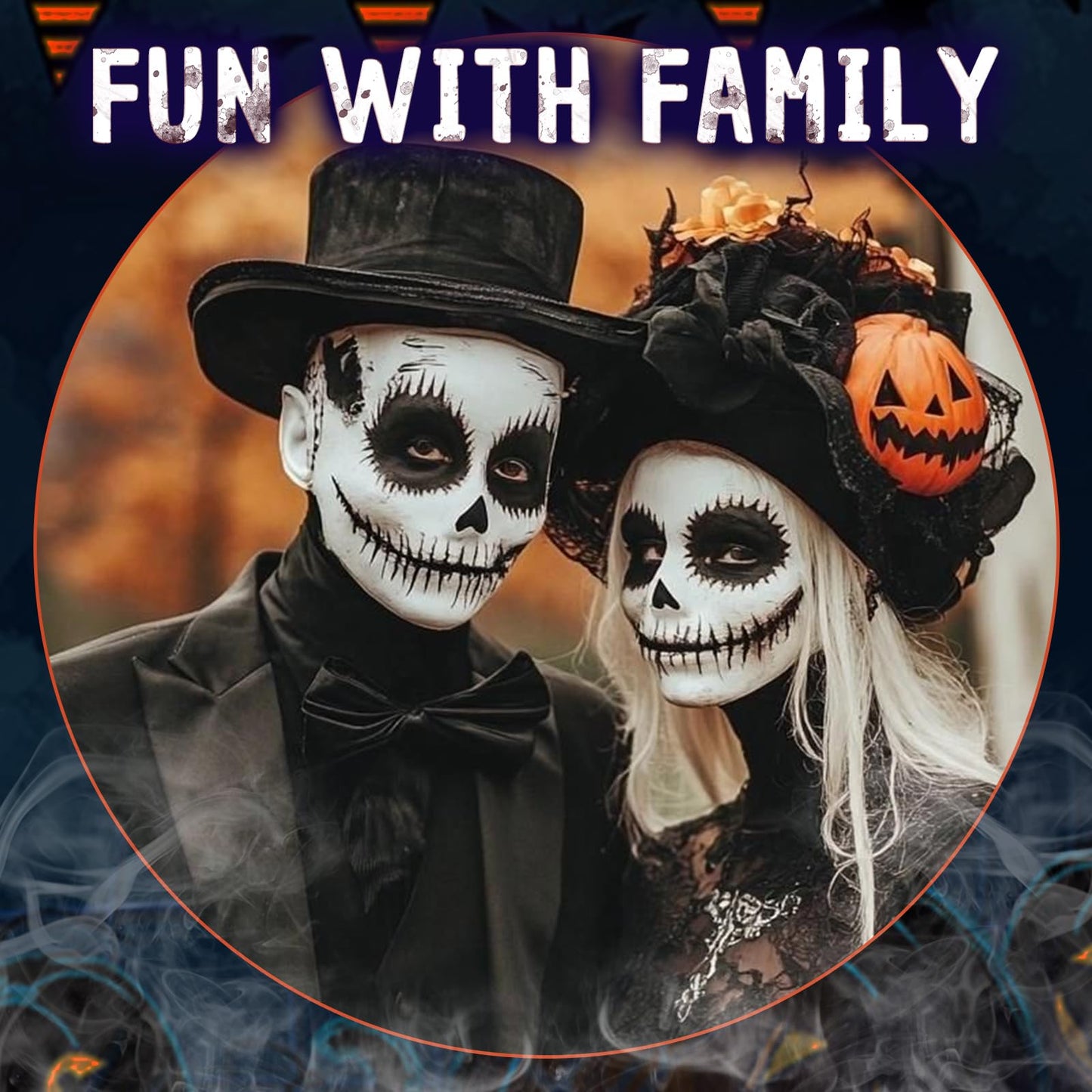 Halloween Skeleton Makeup, Complete Skeleton/Skull Makeup Kit Face Paint SFX Character Set With 1 Brush&3 Sponges, for Clown, Art Cosplay Party Beauty & Personal Care VPCRT6