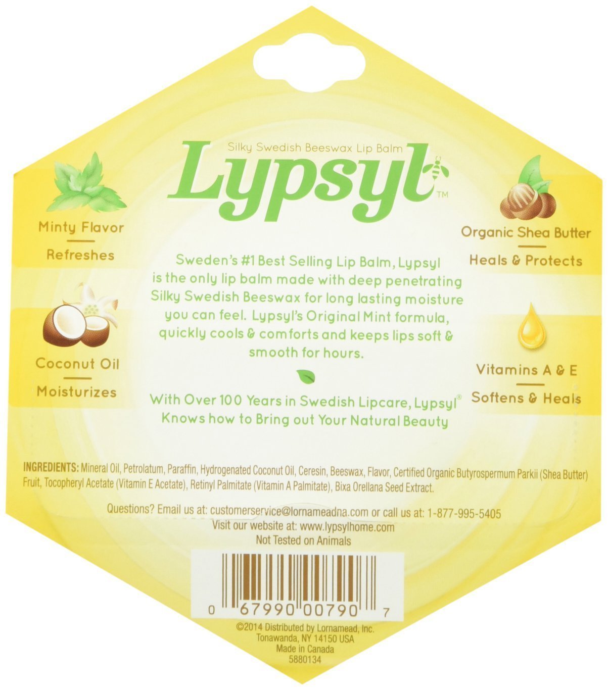 LypSyl LypMoisturizer, Orginal Mint, 0.1 oz. Beauty and Personal Care Lypsyl