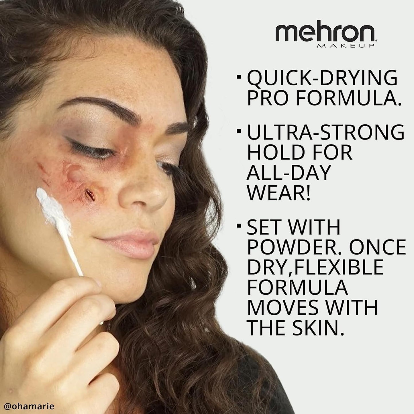 Mehron Makeup Liquid Latex | SFX Makeup | Halloween | Latex Glue for Skin | Prosthetic Glue 1 fl oz (30 ml) (Dark Flesh) Beauty & Personal Care Mehron