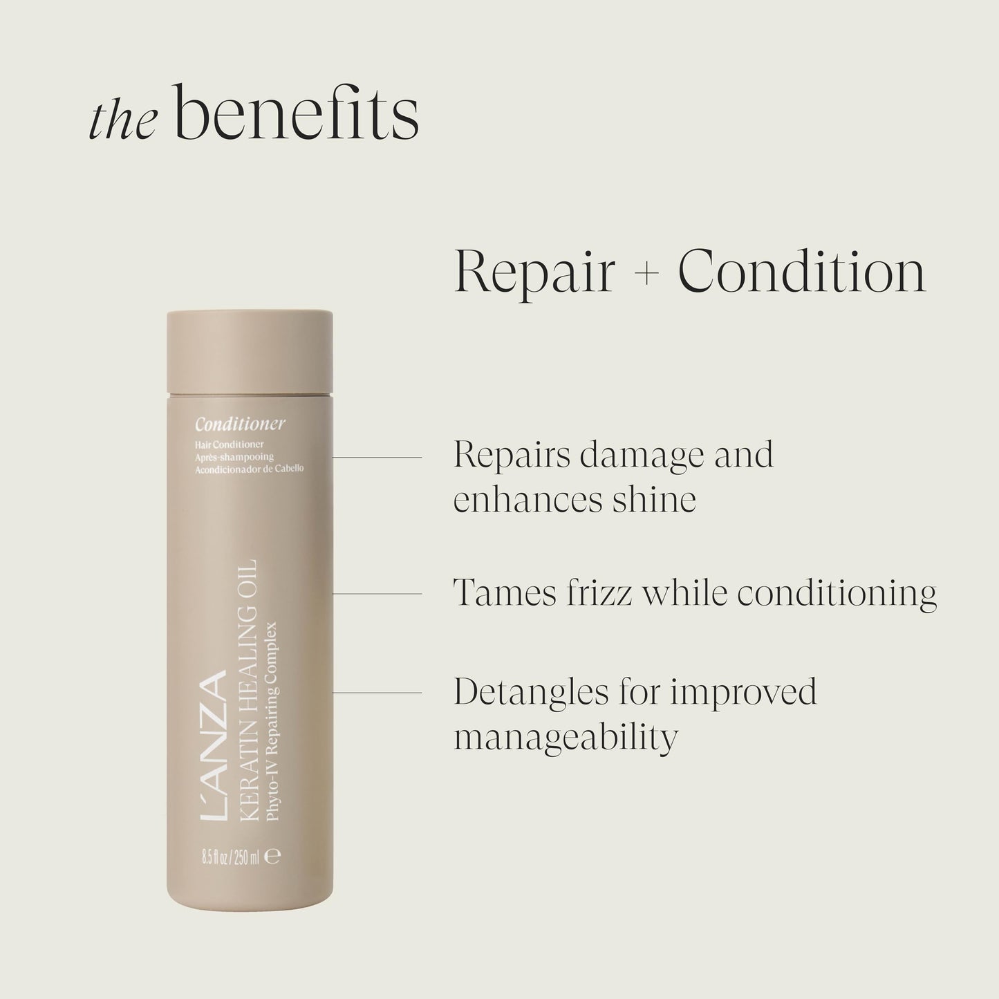 L'ANZA Keratin Healing Oil Hair Treatment, Shampoo & Conditioner Set, for Dry Damaged Locks, Moisturizing, Detangles, Reduces Breakage, Adds Shine Beauty & Personal Care L’ANZA