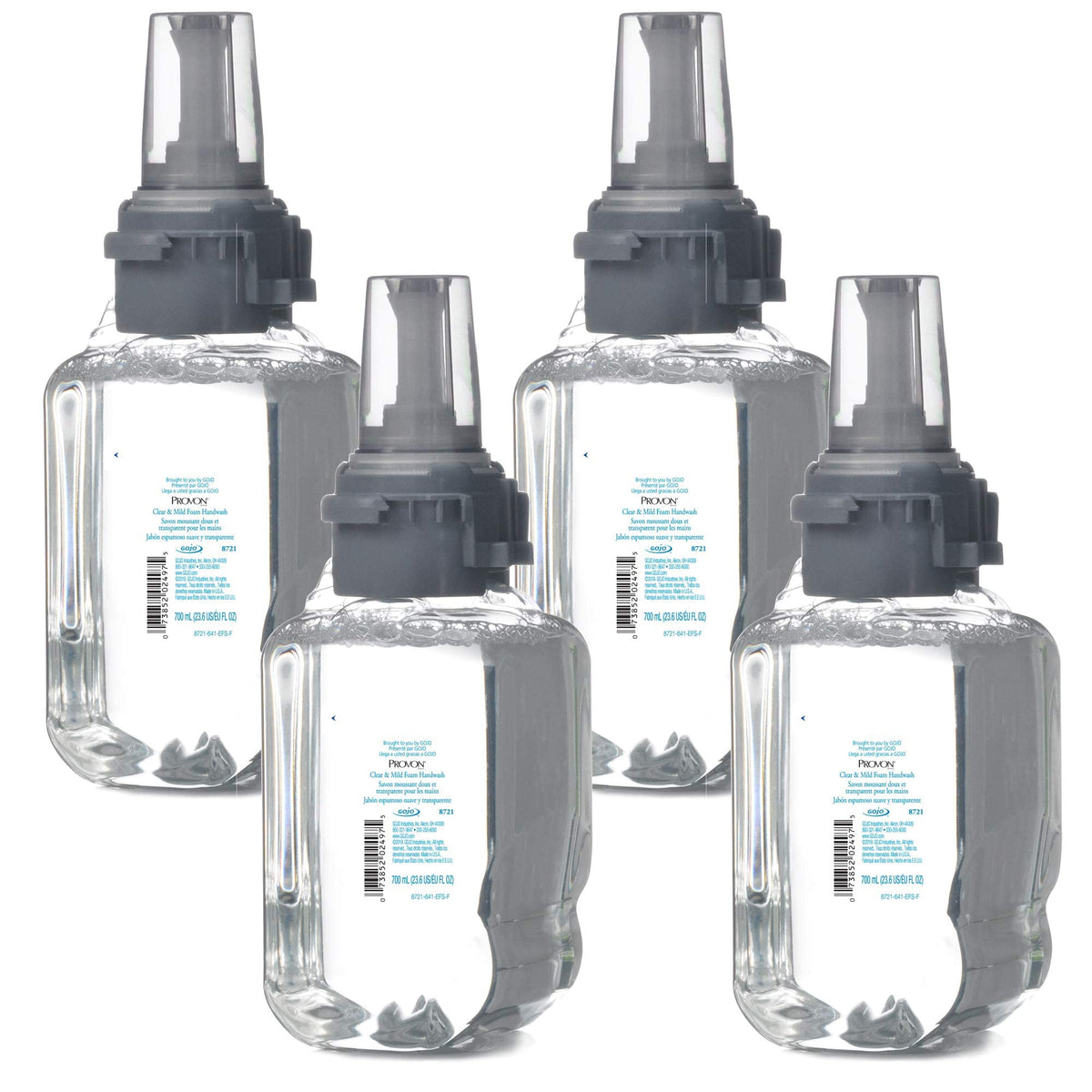 GOJO Provon ADX-7 Foam Soap Refill, Fragrance Free, 4ct x 700 mL - 8721-04