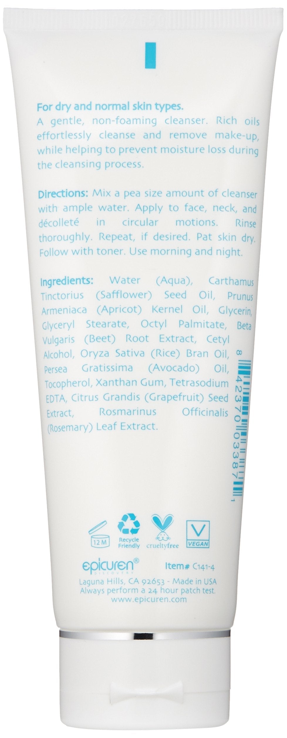 epicuren DISCOVERY Apricot Cream Cleanser, 4 oz. Beauty & Personal Care epicuren DISCOVERY