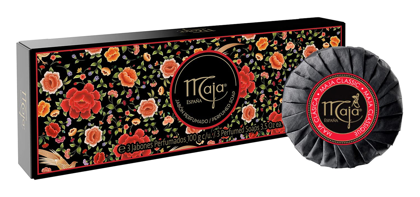 Maja Classic Luxury Perfumed Bar Soap. Moisturizes your Skin with Glycerin. Delicious and Distinctive Scent. 3 Soaps. 3.5 Oz / 100 g Beauty & Personal Care Maja