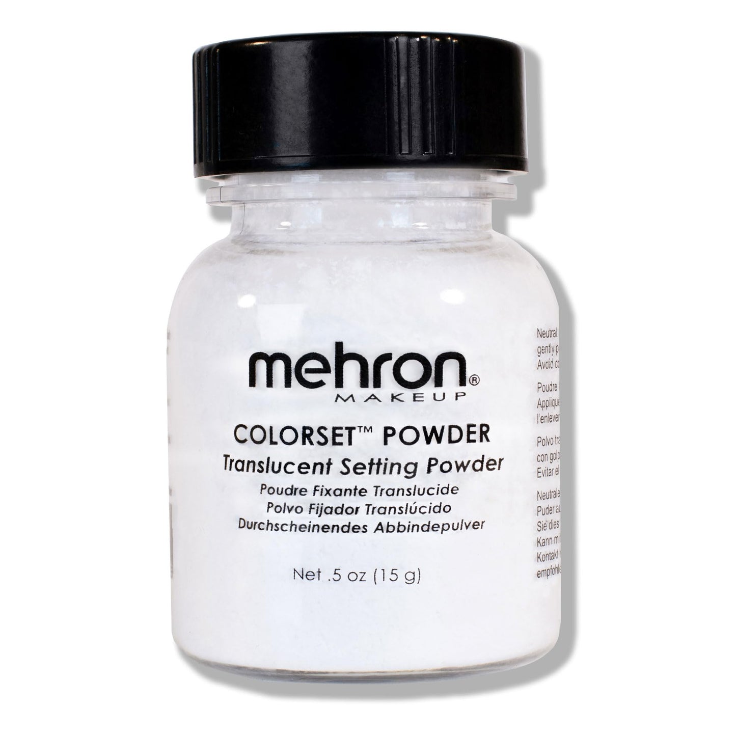 Mehron Makeup Colorset Powder | Translucent Setting Powder | Special Effects, Halloween, & Film 0.5 oz (14 g) Beauty & Personal Care Mehron