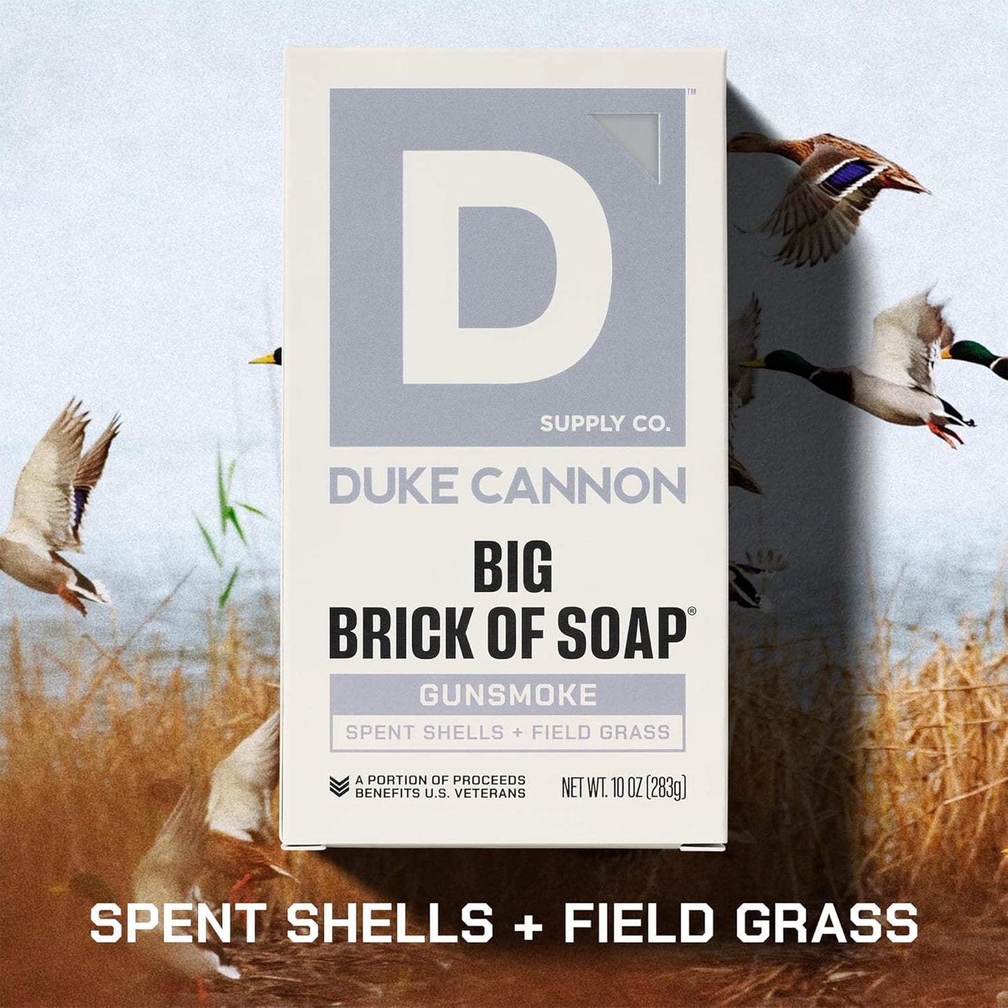 Duke Cannon Supply Co. Extra Large Bar Soap - Men's Natural Bar Soap with a Masculine Scent - Spent Shells + Field Grass - Body Soap for Men - All Beauty & Personal Care Duke Cannon Supply Co.