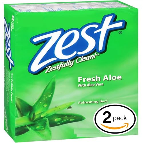 Zest Soap Fresh Aloe Scent Made In Usa 3.2 Oz (2 Pack) Amtc, 3.2 Fl Oz Beauty & Personal Care Zest