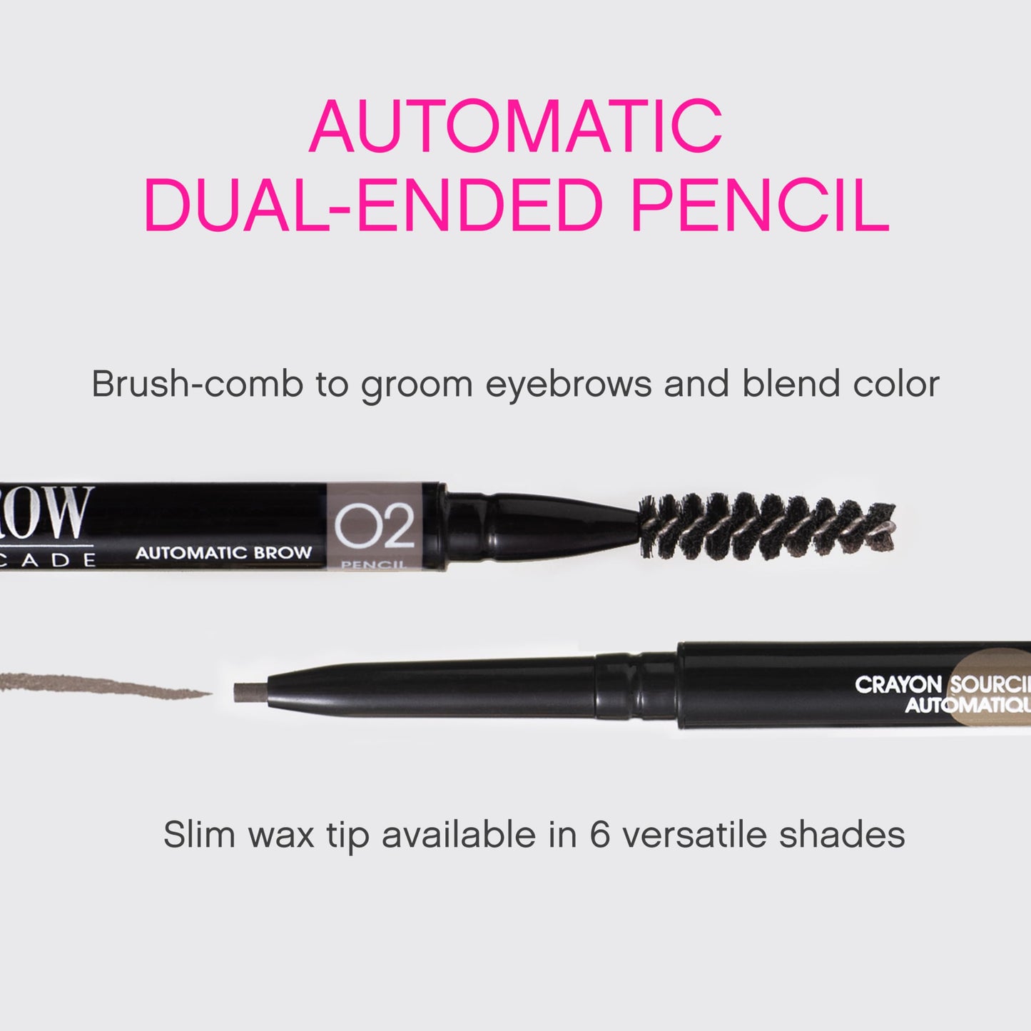 Vivienne Sabó Brow Arcade Eyebrow Pencil - Micro Definer with Brush for Natural Shaping, Long-Wear Color for Full, Defined Arches, Shade 02 Chocolate Beauty & Personal Care Vivienne Sabó