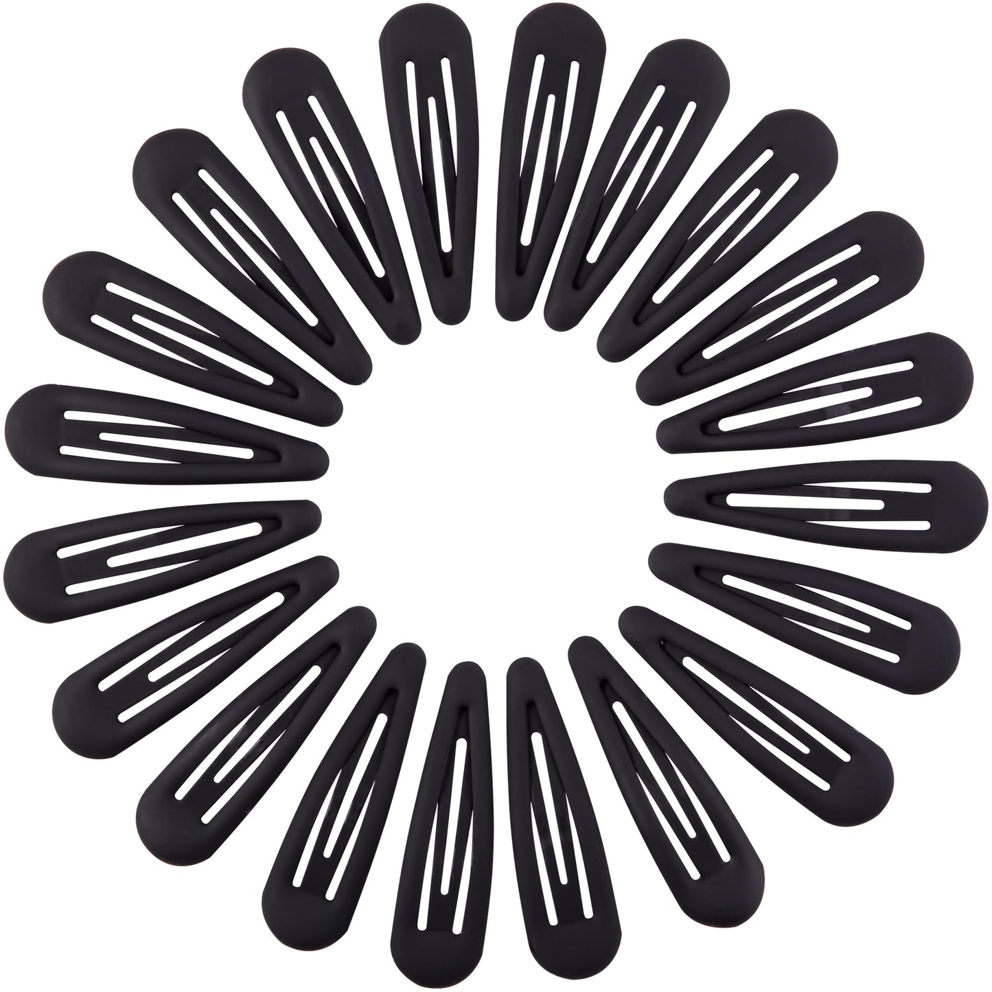 Cptots Small Hair Barrettes For Women No Slip Metal Snap Clips For Thin And Fine Hair,Matte Black,20 PCS,1.97 x 0.5 Inch. Beauty and Personal Care Cptots Default Title