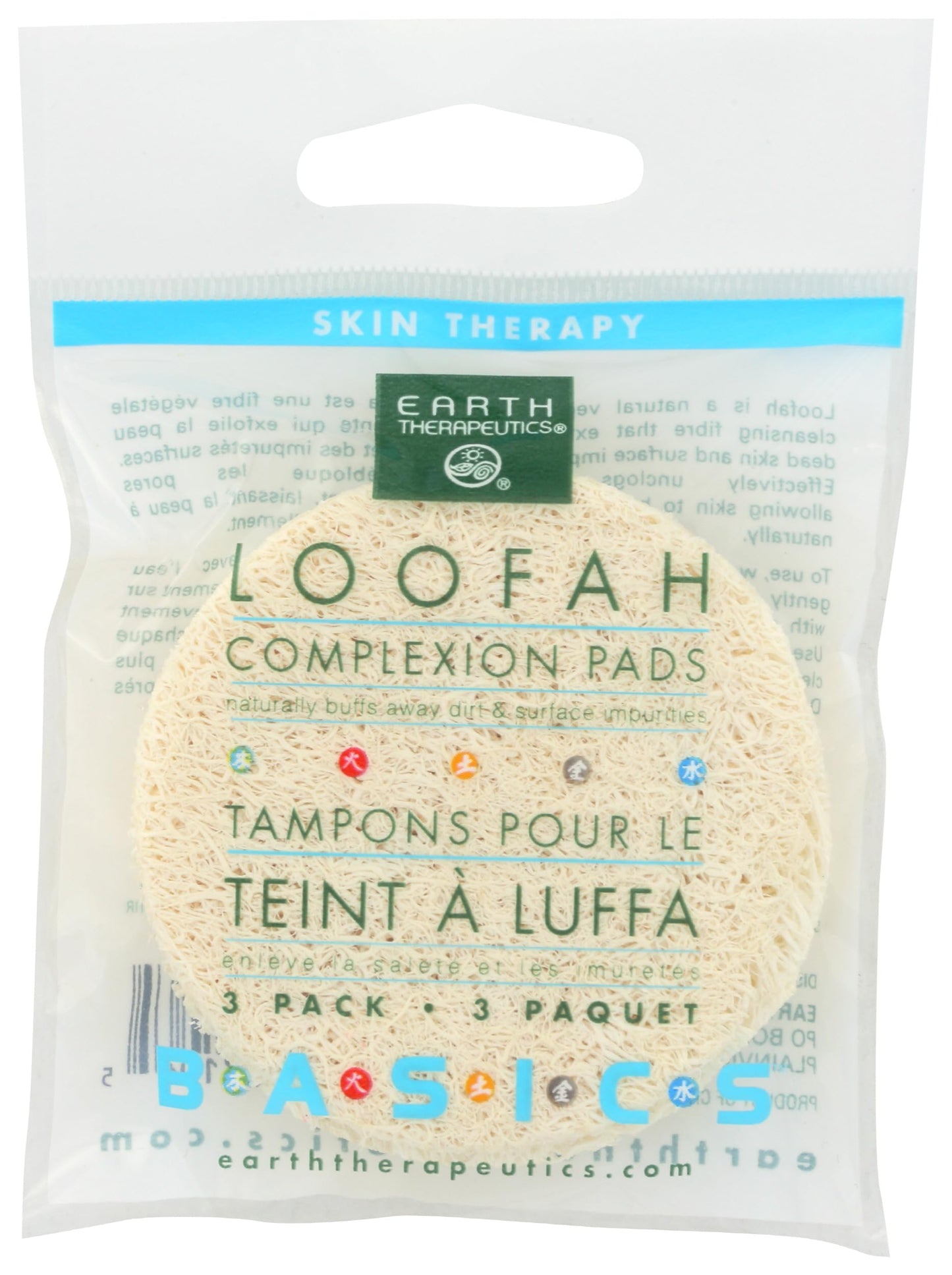 Earth Therapeutics, Complexion Pads Loofah, 3 Count Beauty and Personal Care Earth Therapeutics