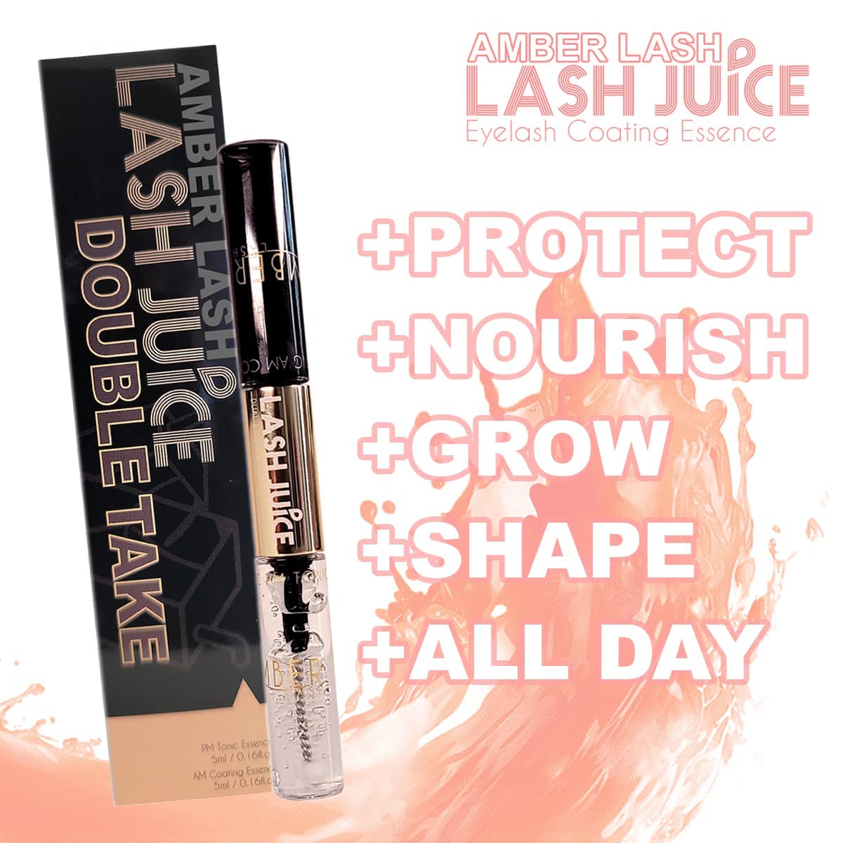 Lash Juice by Amber Lash, 3-in-1 Coating Essence and sealant for Eyelashes with Extensions and or Lift Perm, Protect and Nourish to Promote Healthy Beauty & Personal Care Amber Lash