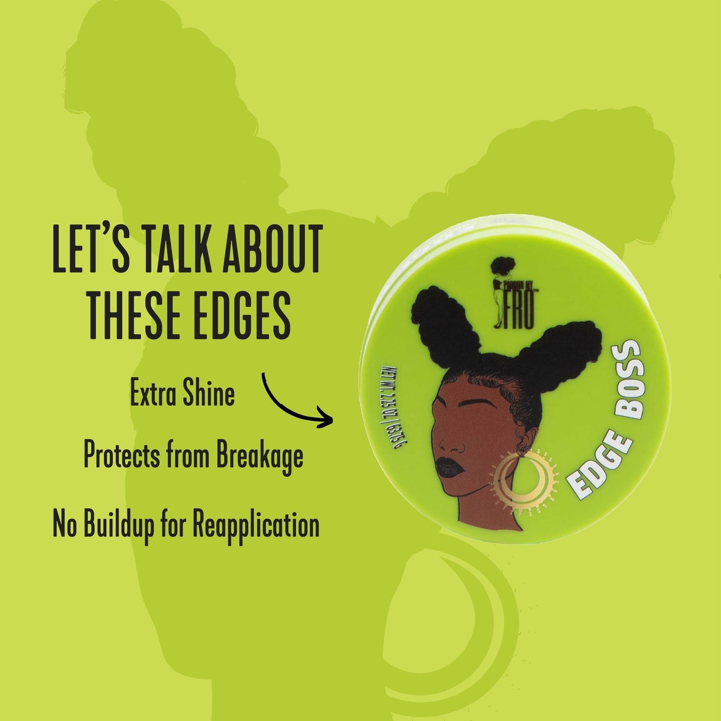 Pardon My Fro Edge Boss Gel - Extra Hold Control for Sleek Edges, Long Lasting, Moisturizing Shine, Non-Greasy, No Flakes, Ideal for Braids, Dreads Beauty & Personal Care Pardon My Fro