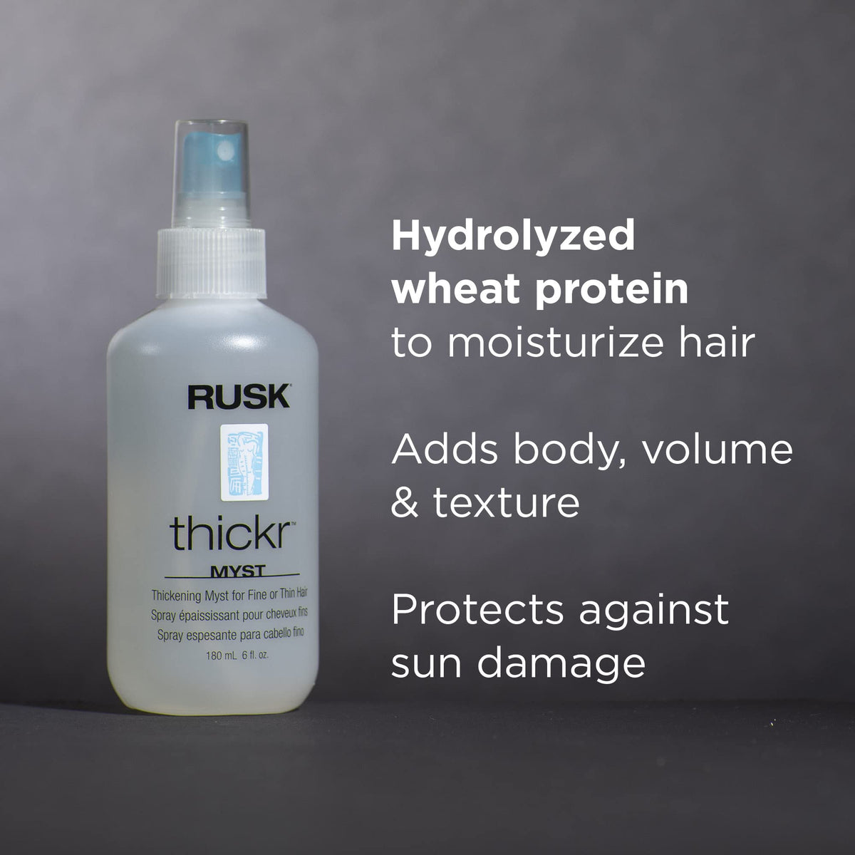 RUSK Designer Collection Thicker Thickening Myst for Fine or Thin Hair, Provides Body, Volume, and Texture, 6 fl. oz Beauty & Personal Care RUSK