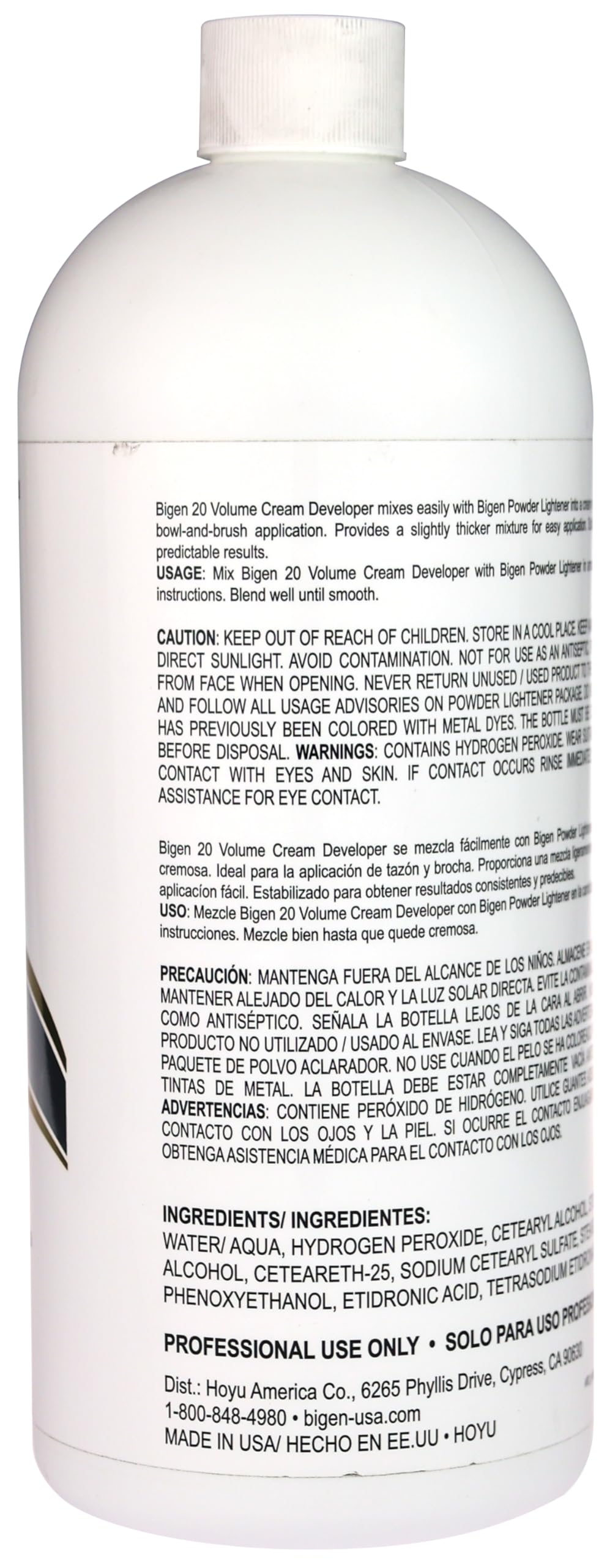 Bigen Cream Developer - 20 Volume - 32 fl oz (Pack of 1) Beauty & Personal Care Bigen
