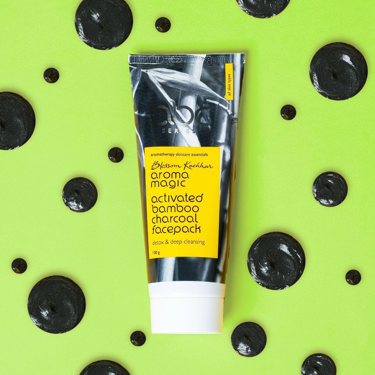 Aroma Magic Activated Bamboo Charcoal Face Pack | Deep Pore Cleansing & Skin Detox for All Skin Types | Removes Impurities, Controls Oil & Clears Acne Beauty & Personal Care Aroma Magic